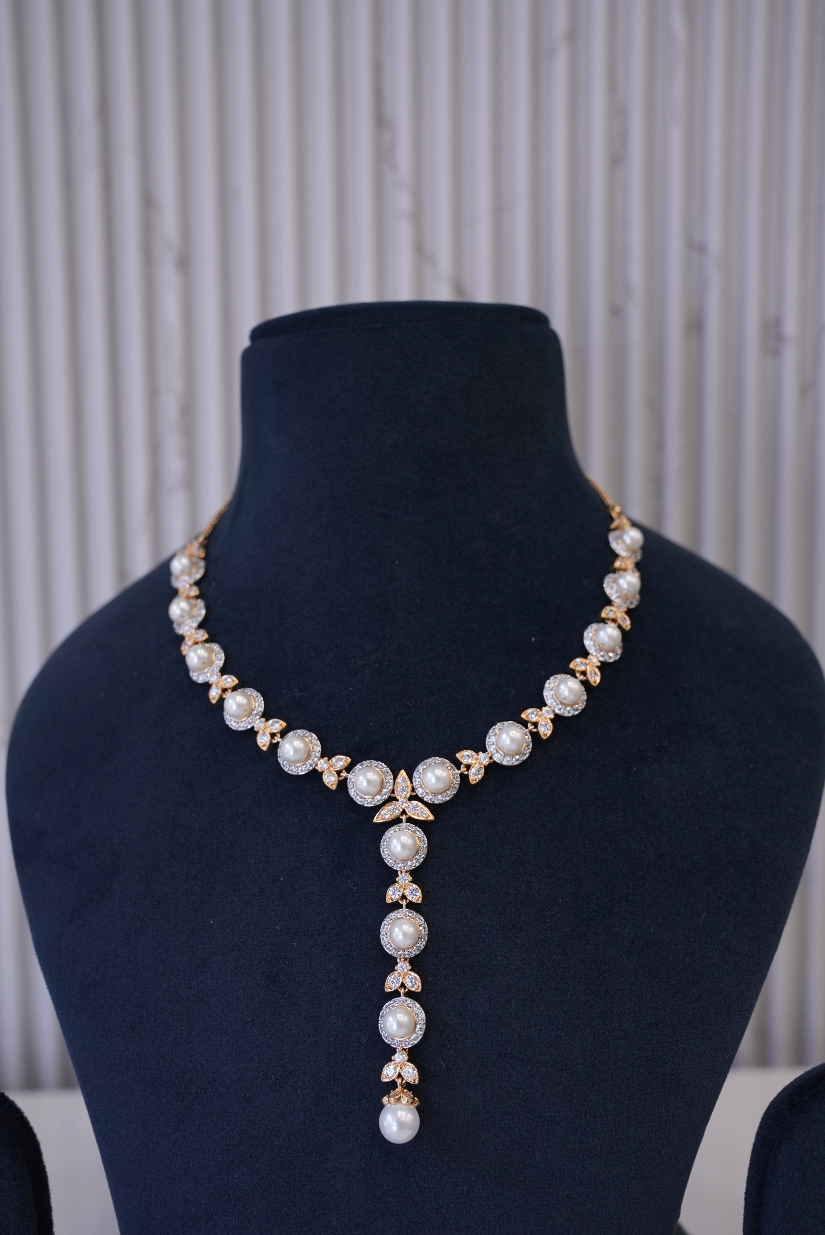 Dazzle Drop, Necklace, Gold Patra demi-fine jewellery, SKU N_D_16 image 1