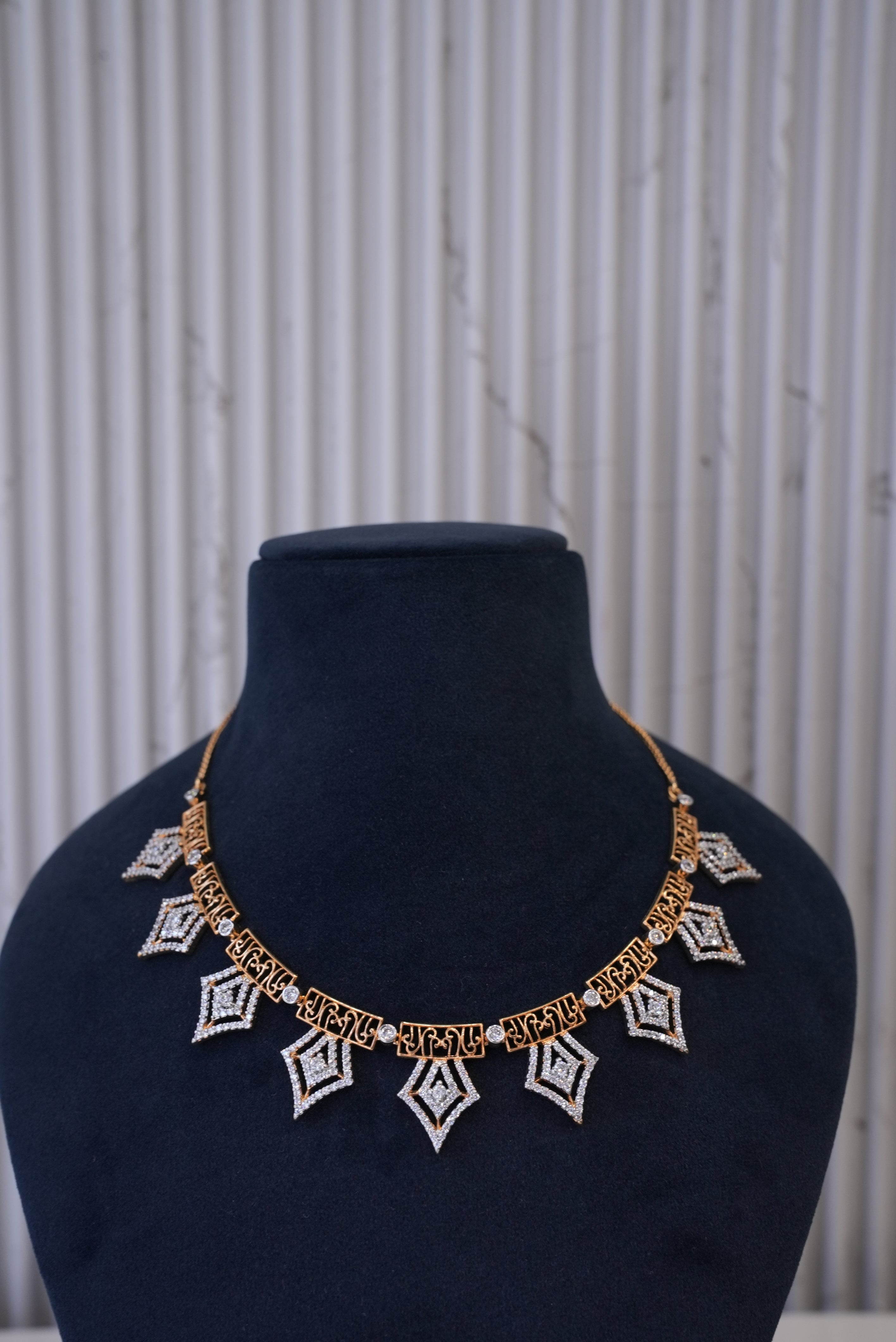 Luxe Affair, Necklace, Gold Patra demi-fine jewellery, SKU N_D_4 image 1