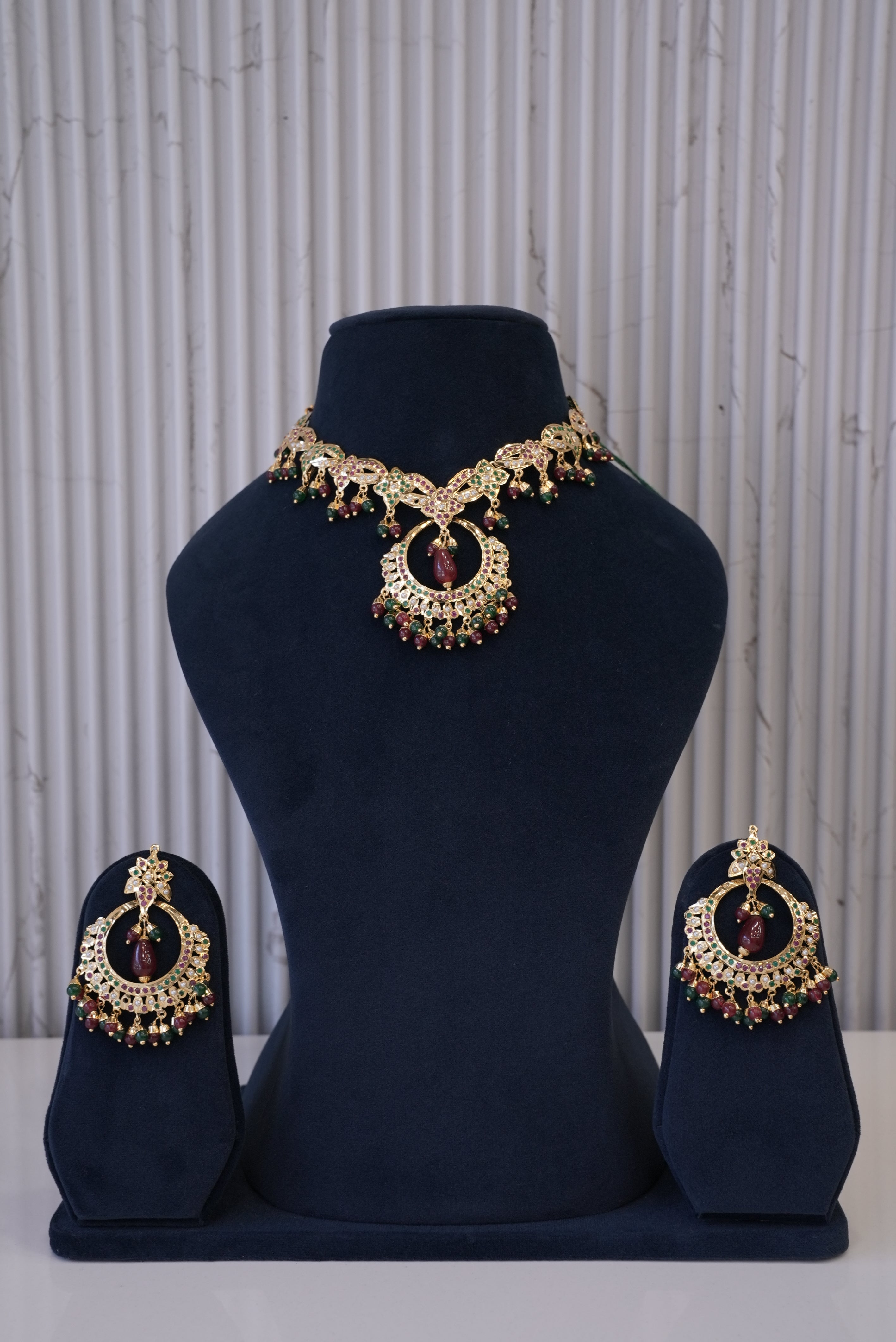 Gulmohar Glow, Necklace, Gold Patra demi-fine jewellery, SKU N_JS_6 image 0