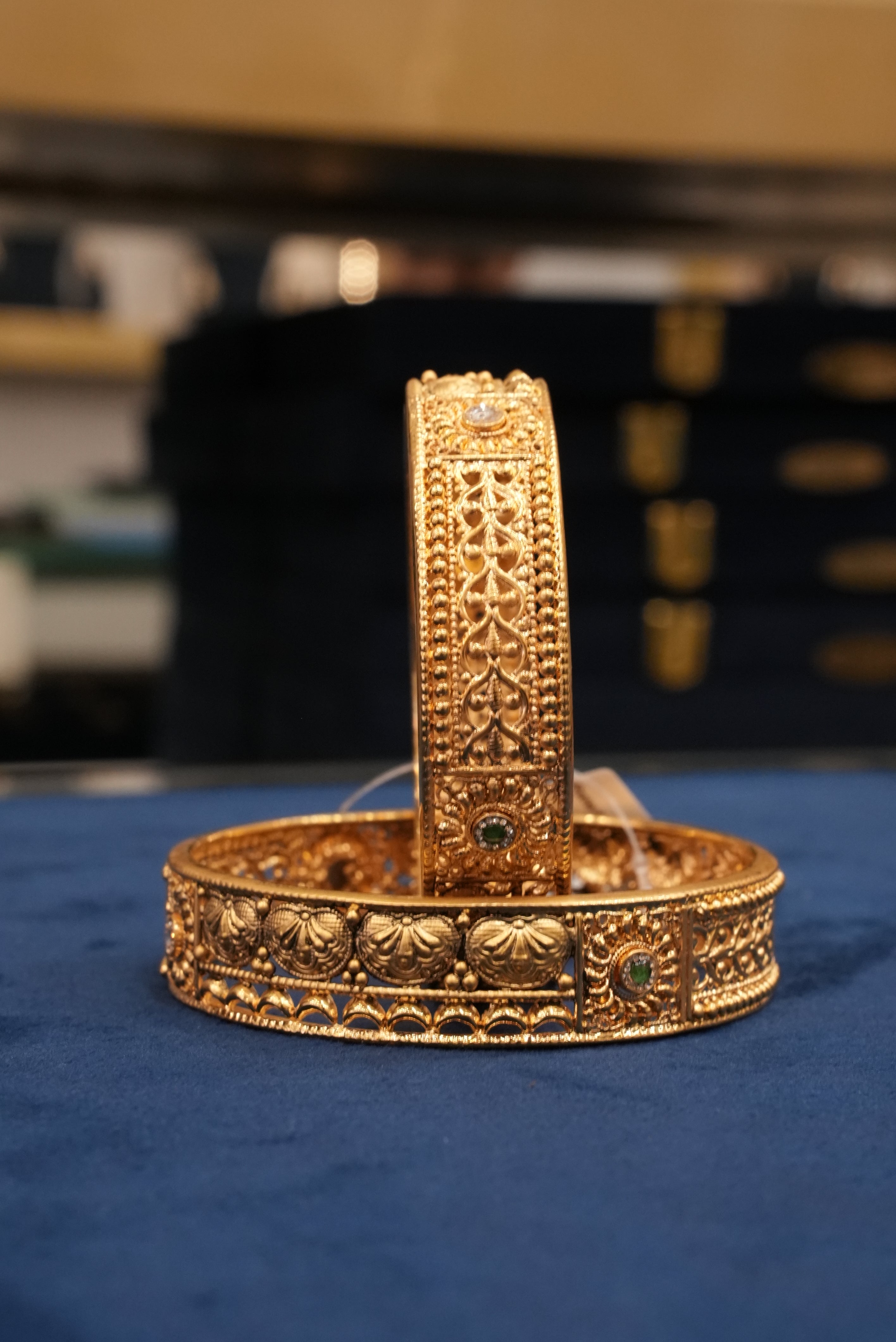 Heritage Chic, Bangles & Kadas, Gold Patra demi-fine jewellery, Size 2.10, SKU BK_L_55 image 0