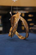 Golden Mirage, Bangles & Kadas, Gold Patra demi-fine jewellery, Size 2.8, SKU BK_L_74 image 0