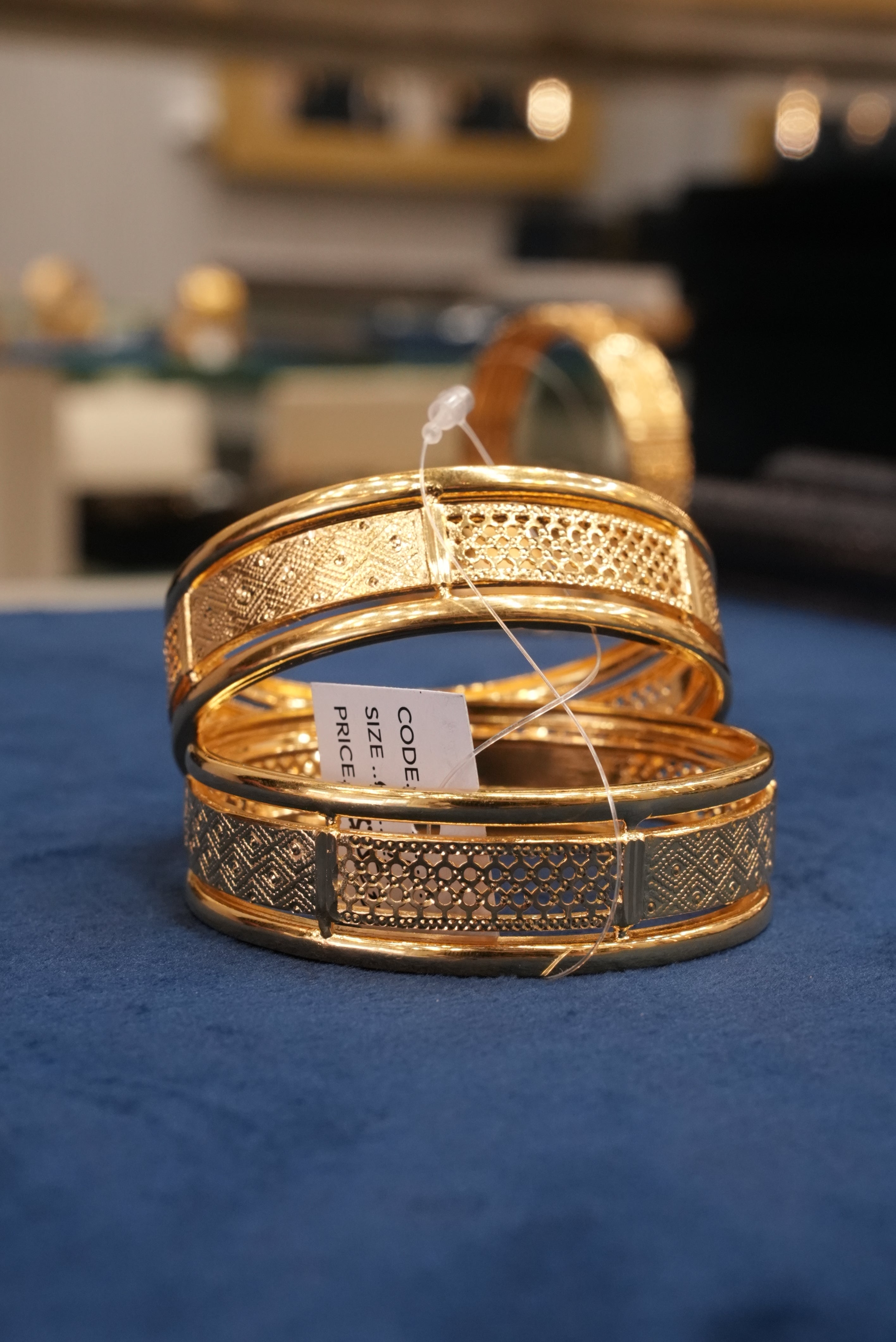Noor Grace, Bangles & Kadas, Gold Patra demi-fine jewellery, Size 2.4, SKU BK_L_3 image 2