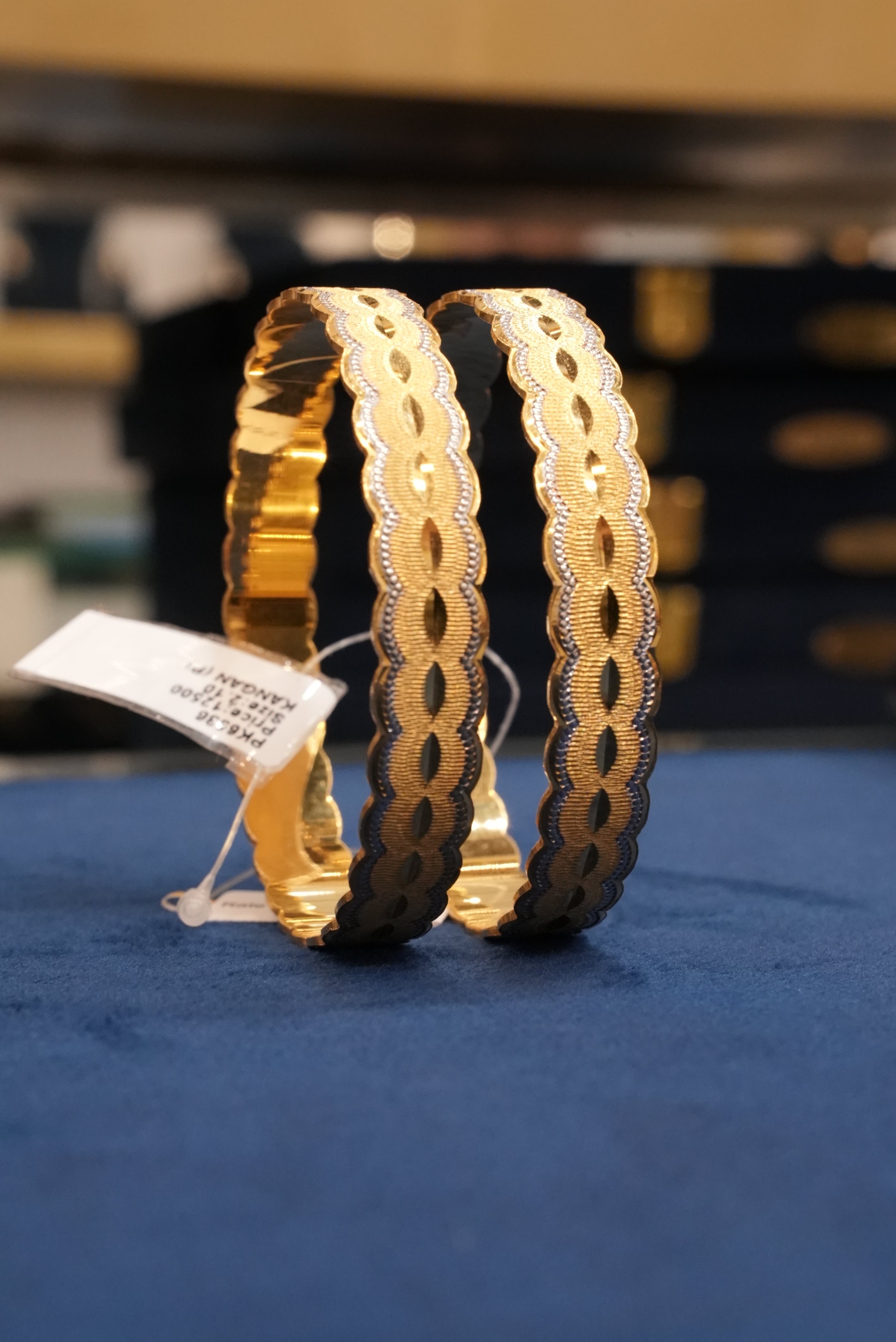 Divine Spark, Bangles & Kadas, Gold Patra demi-fine jewellery, Size 2.10, SKU BK_L_71 image 0