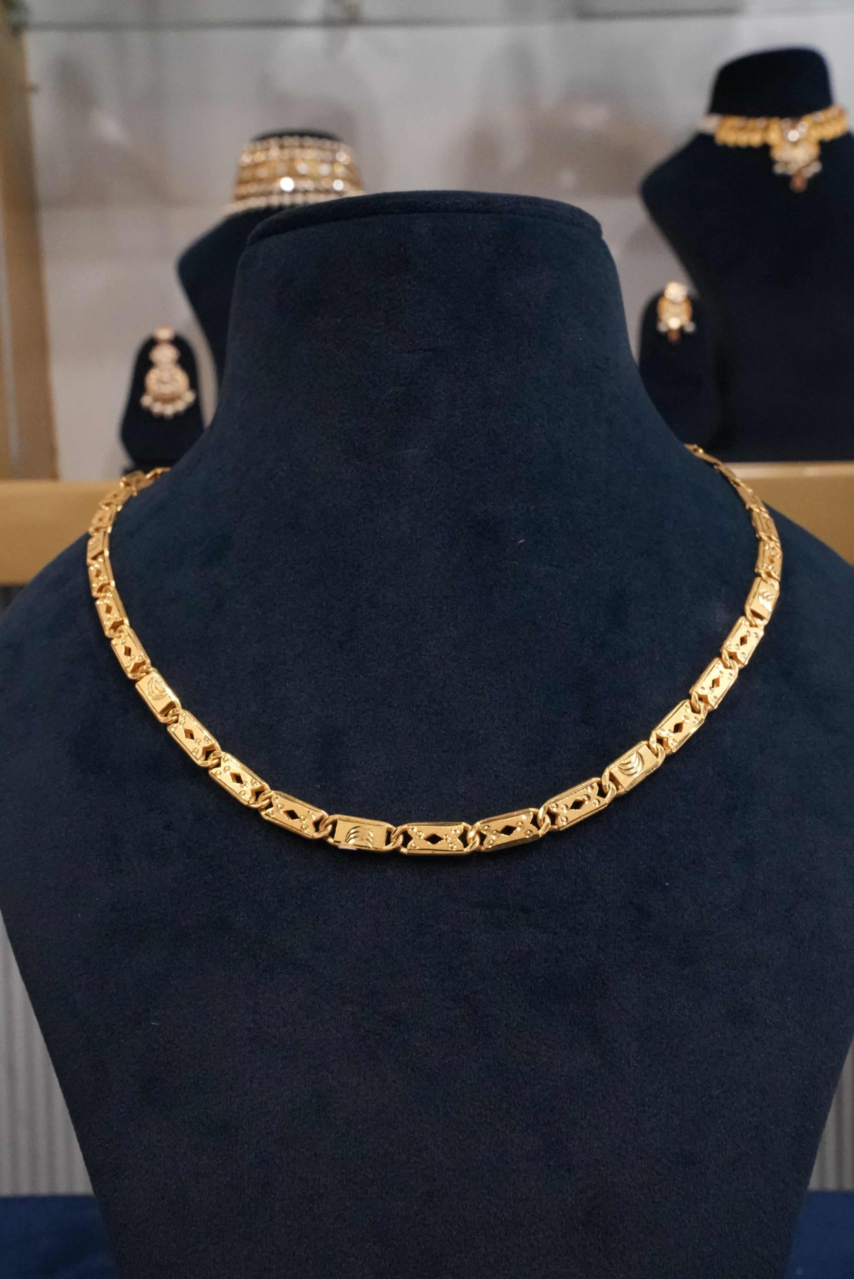 Royal Bling, Chains, Gold Patra demi-fine jewellery, Size 20 inches, SKU CH_G_9 image 0