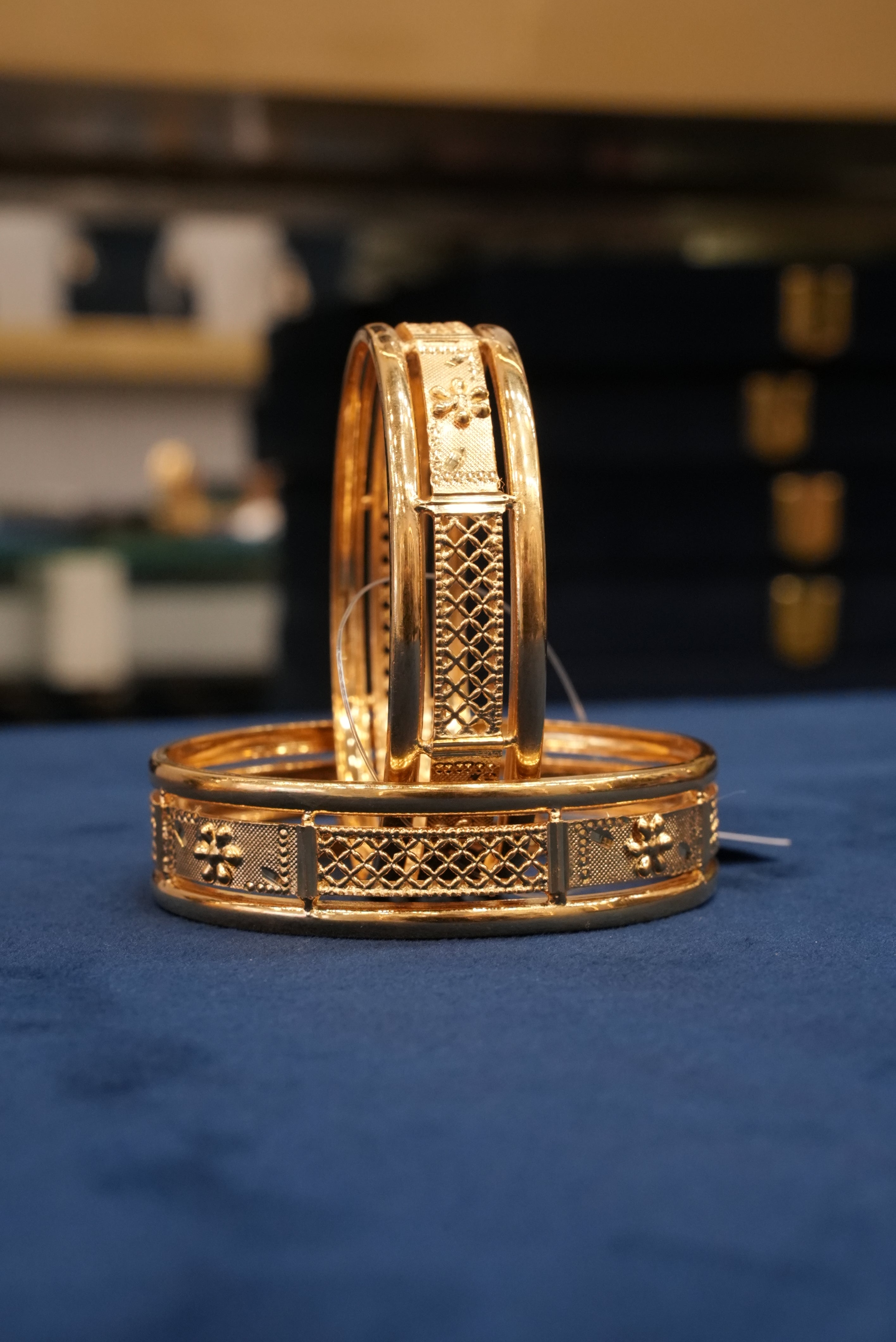 Abhira, Bangles & Kadas, Gold Patra demi-fine jewellery, Size 2.8, SKU BK_L_40 image 0