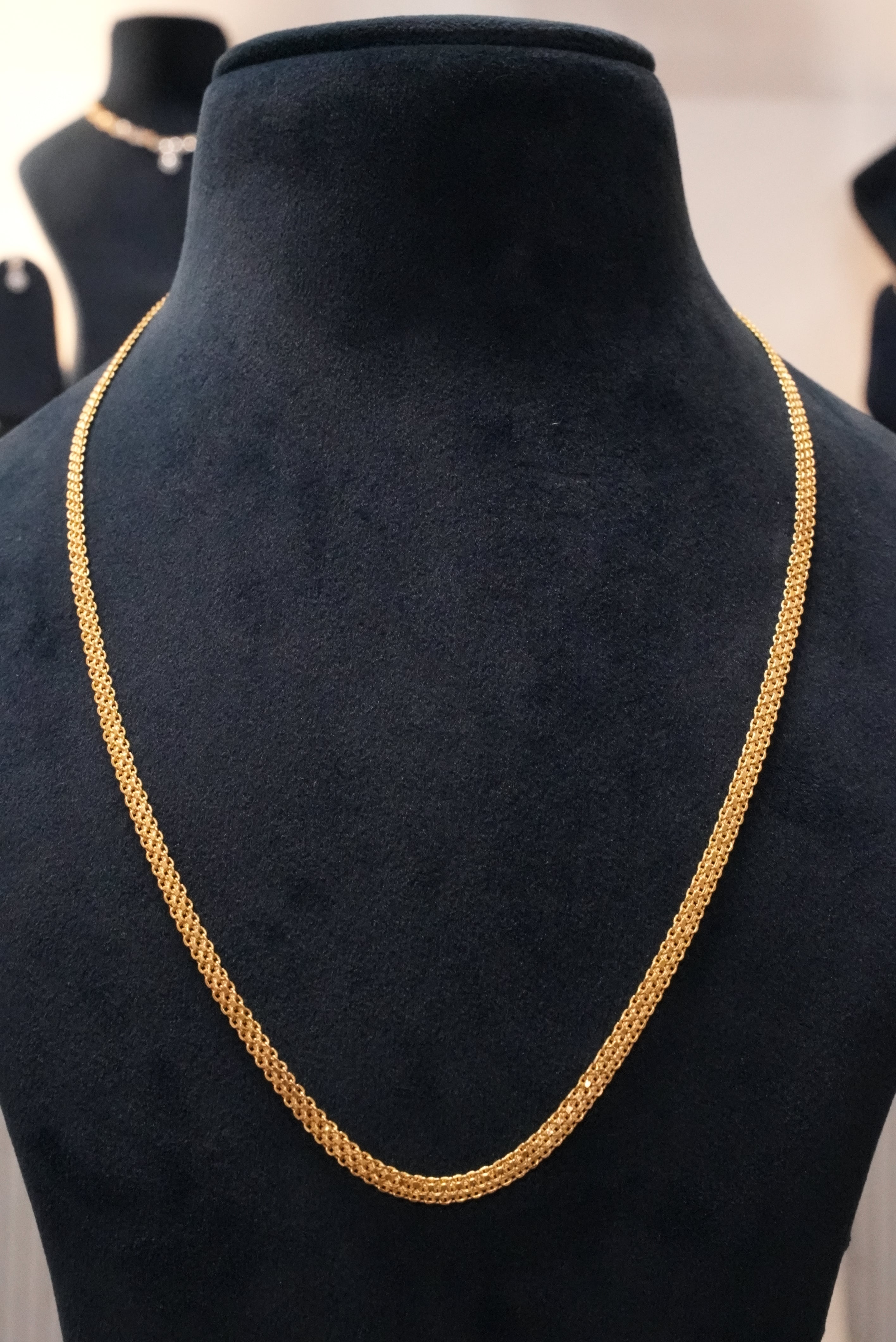 Minimal Luxe, Chains, Gold Patra demi-fine jewellery, Size 20 inches, SKU CH_L_17 image 1