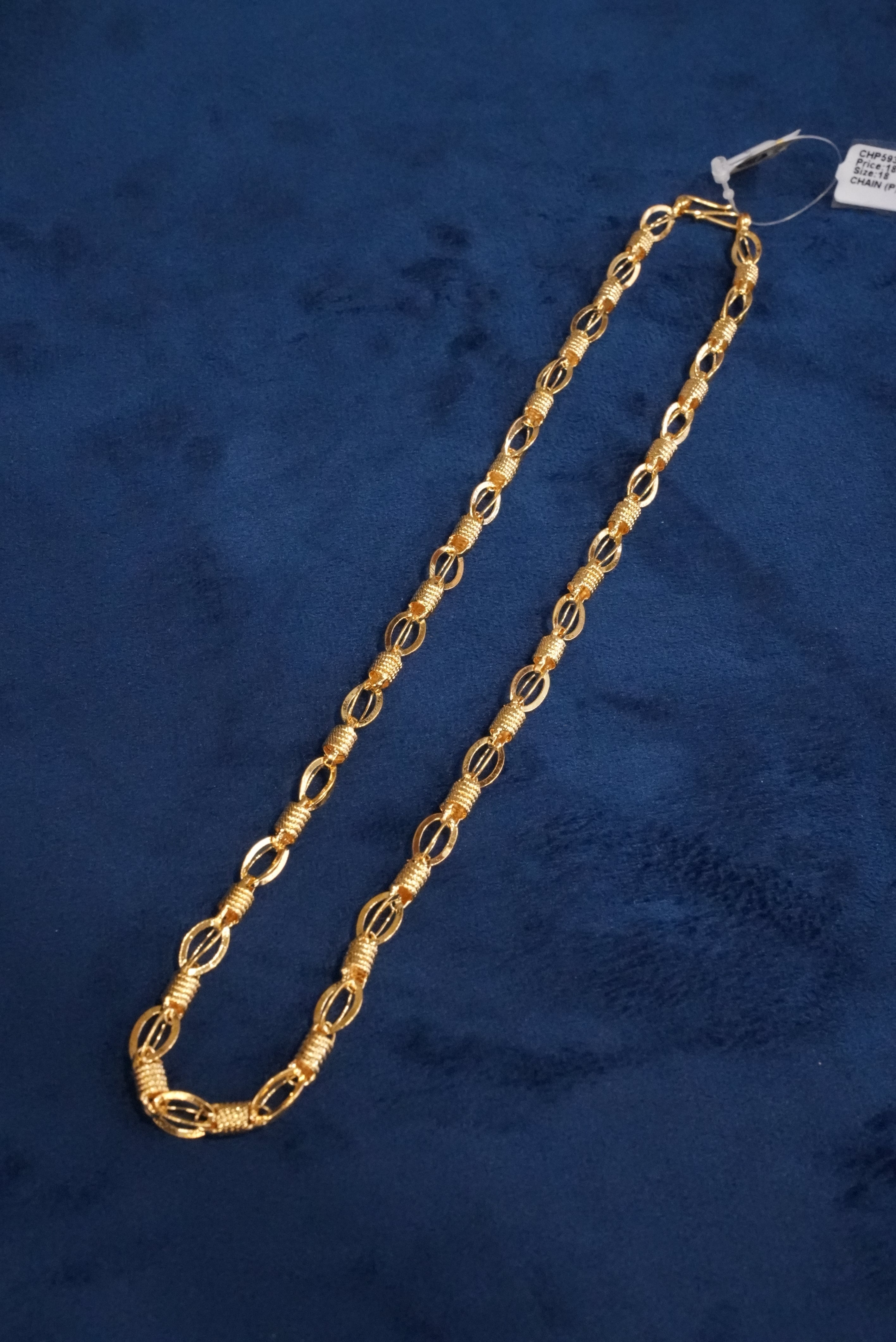 Divine Aura, Chains, Gold Patra demi-fine jewellery, Size 18 inches, SKU CH_G_6 image 1
