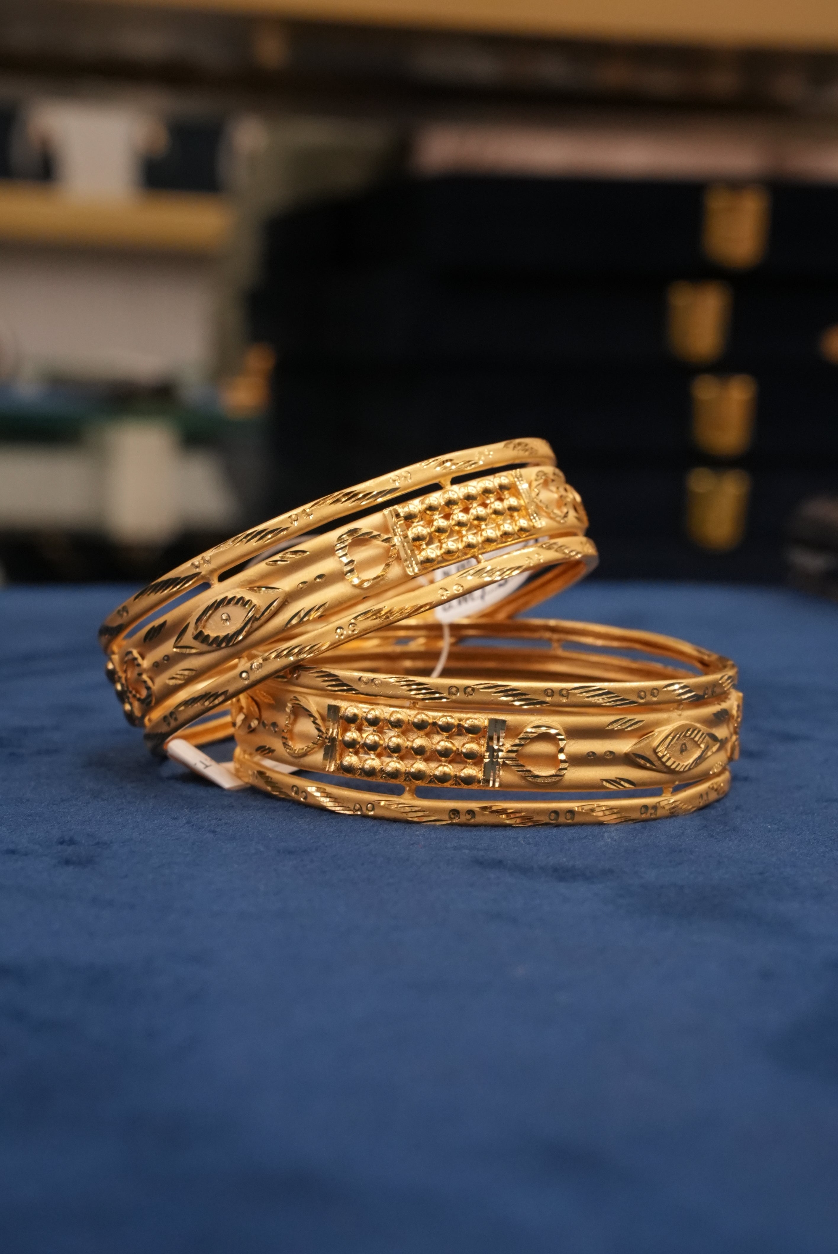 Modique, Bangles & Kadas, Gold Patra demi-fine jewellery, Size 2.6, SKU BK_L_27 image 1