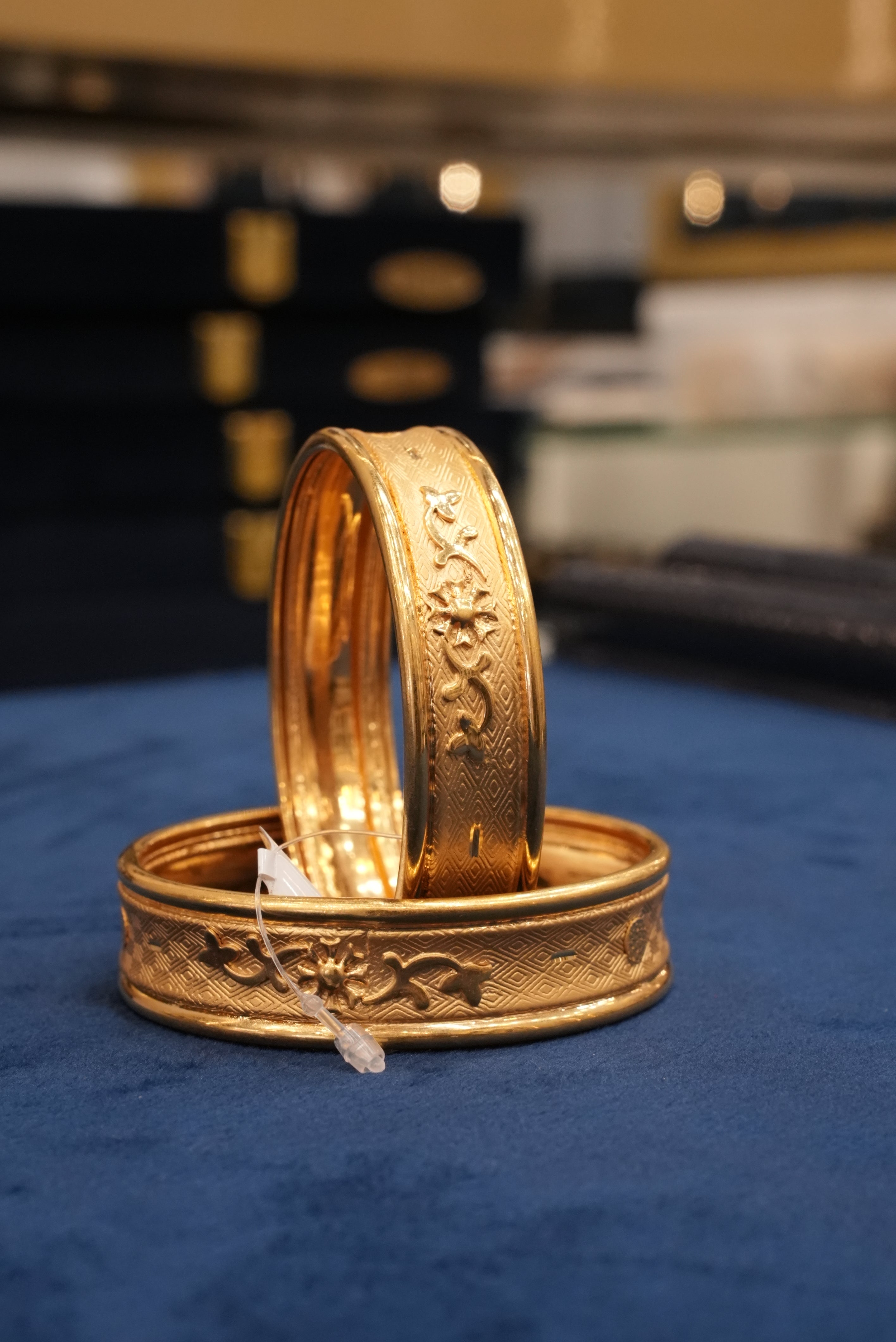 Karigari, Bangles & Kadas, Gold Patra demi-fine jewellery, Size 2.6, SKU BK_L_28 image 1