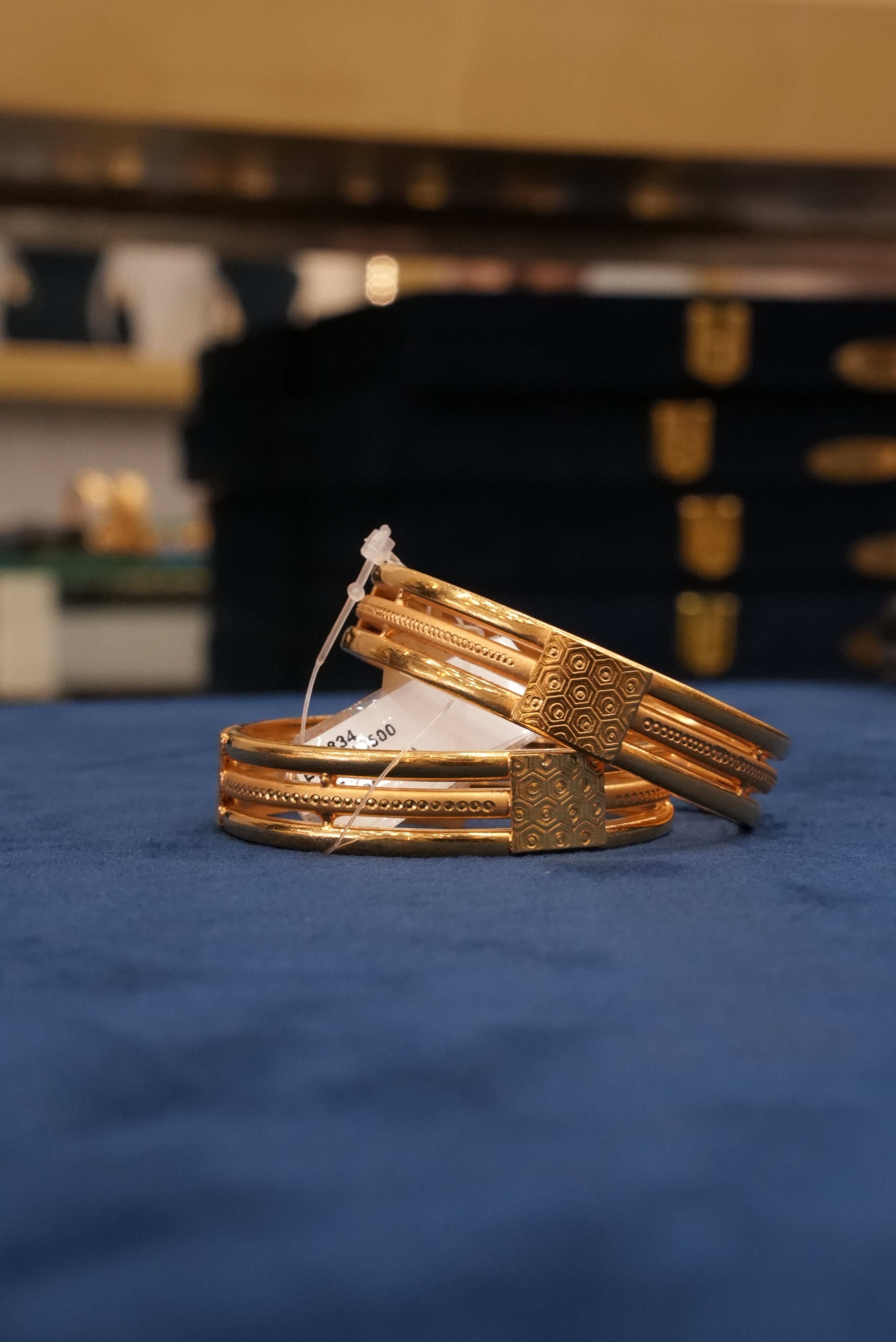 Ishita Luxe, Bangles & Kadas, Gold Patra demi-fine jewellery, Size 2.4, SKU BK_L_9 image 0