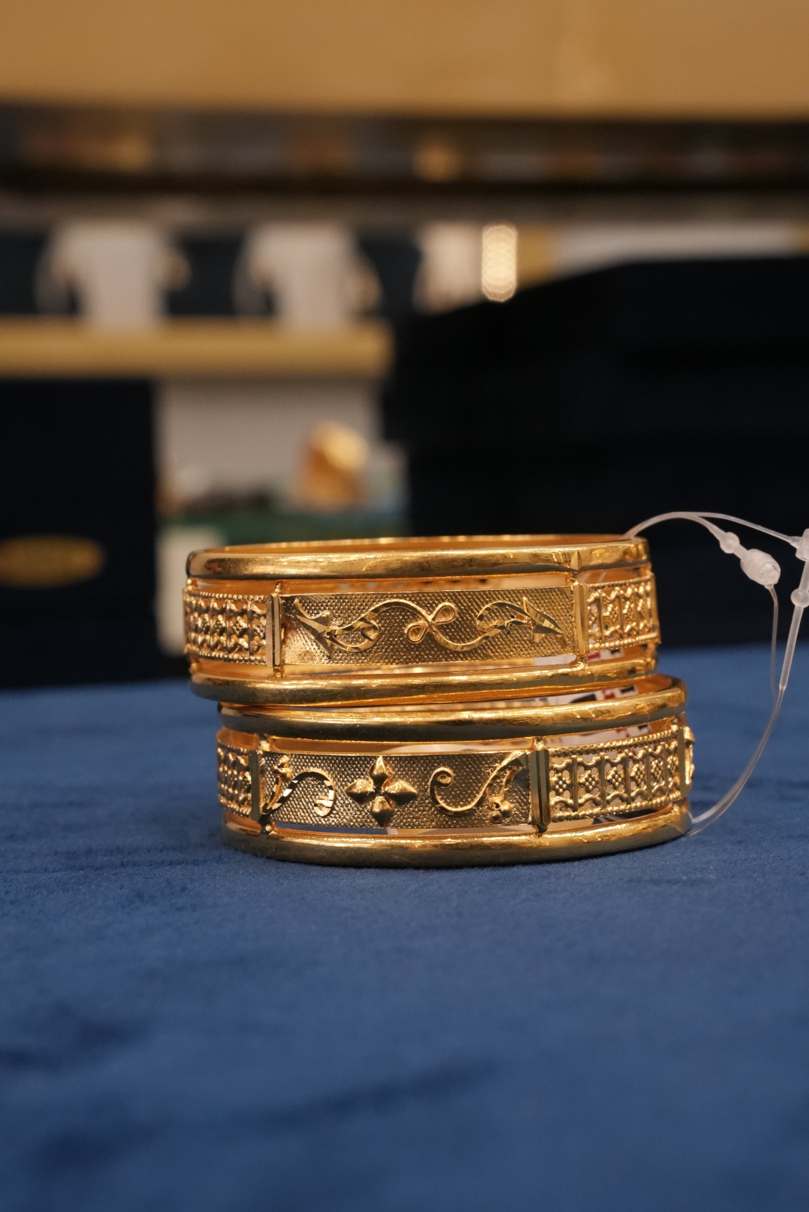 Kesar Crown, Bangles & Kadas, Gold Patra demi-fine jewellery, Size 2.4, SKU BK_L_17 image 2