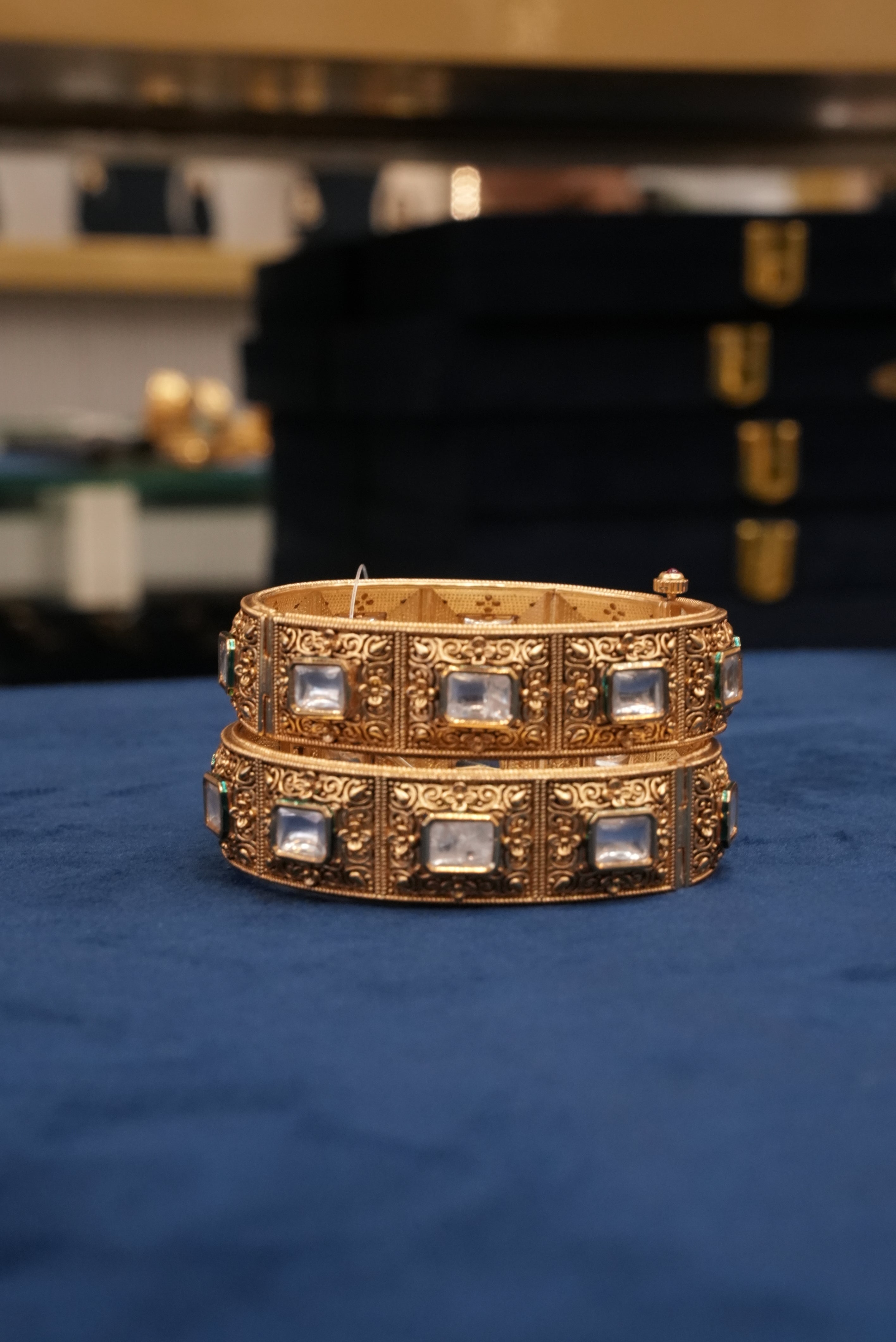 Swarnika, Bangles & Kadas, Gold Patra demi-fine jewellery, Size 2.6, SKU BK_L_32 image 2