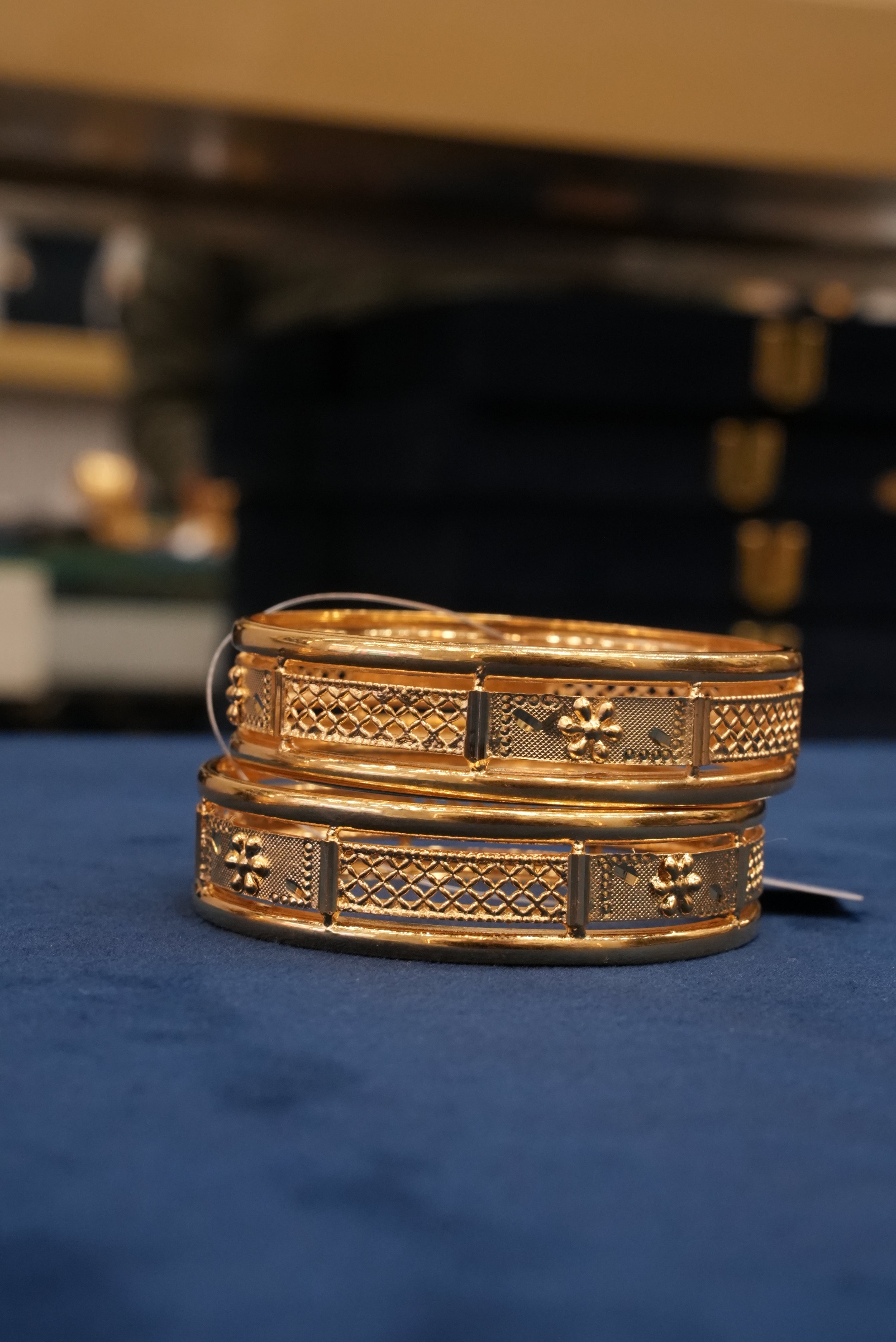 Abhira, Bangles & Kadas, Gold Patra demi-fine jewellery, Size 2.8, SKU BK_L_40 image 2