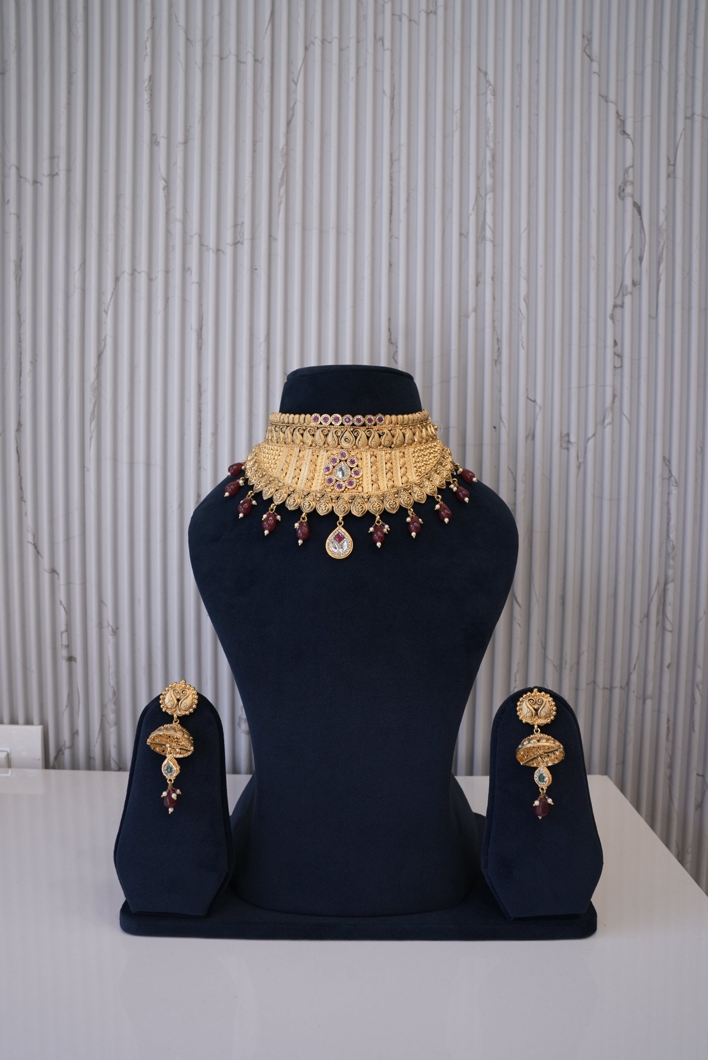 Velvet Aura, Necklace, Gold Patra demi-fine jewellery, SKU N_CH_1 image 0