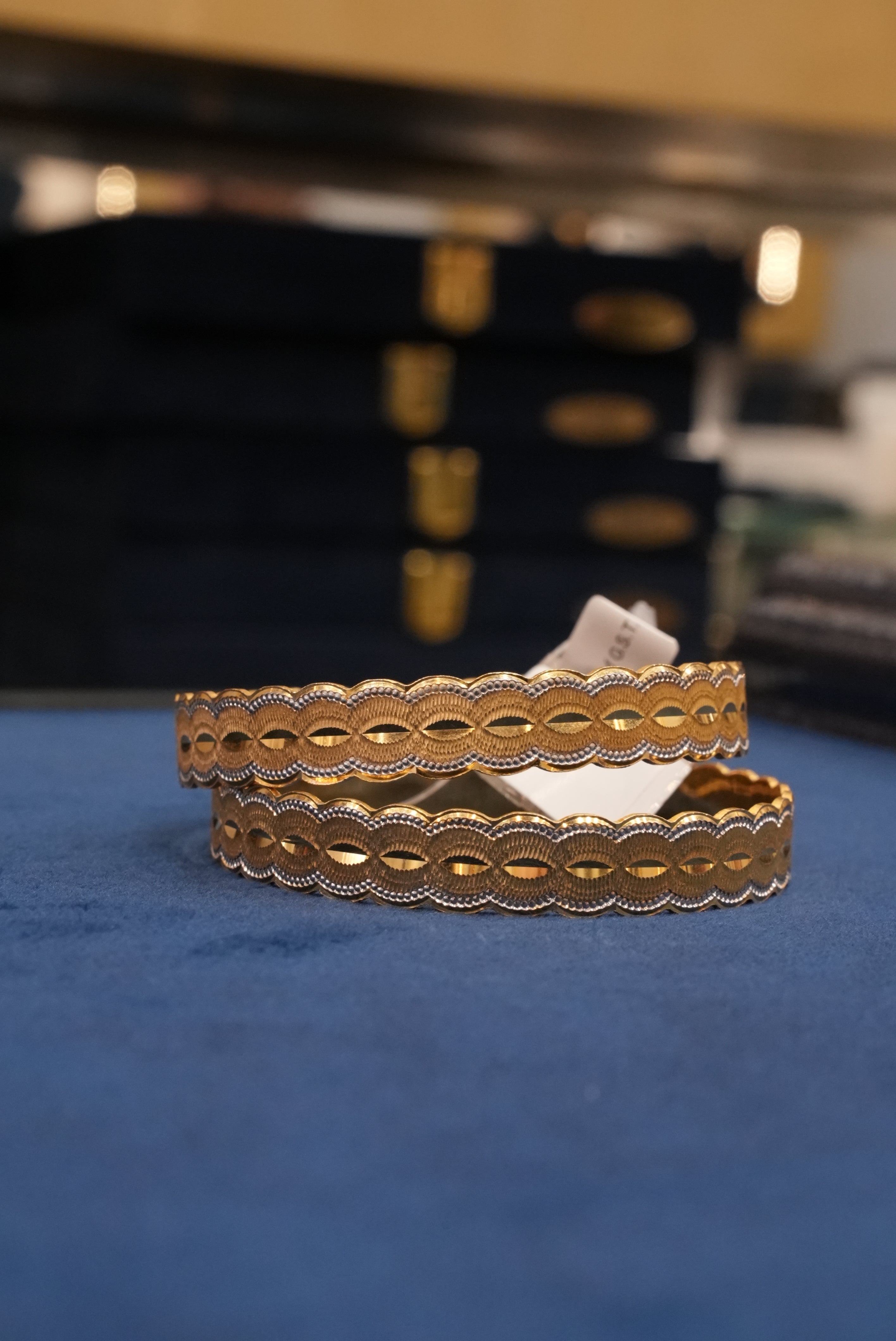 Divine Spark, Bangles & Kadas, Gold Patra demi-fine jewellery, Size 2.10, SKU BK_L_71 image 3