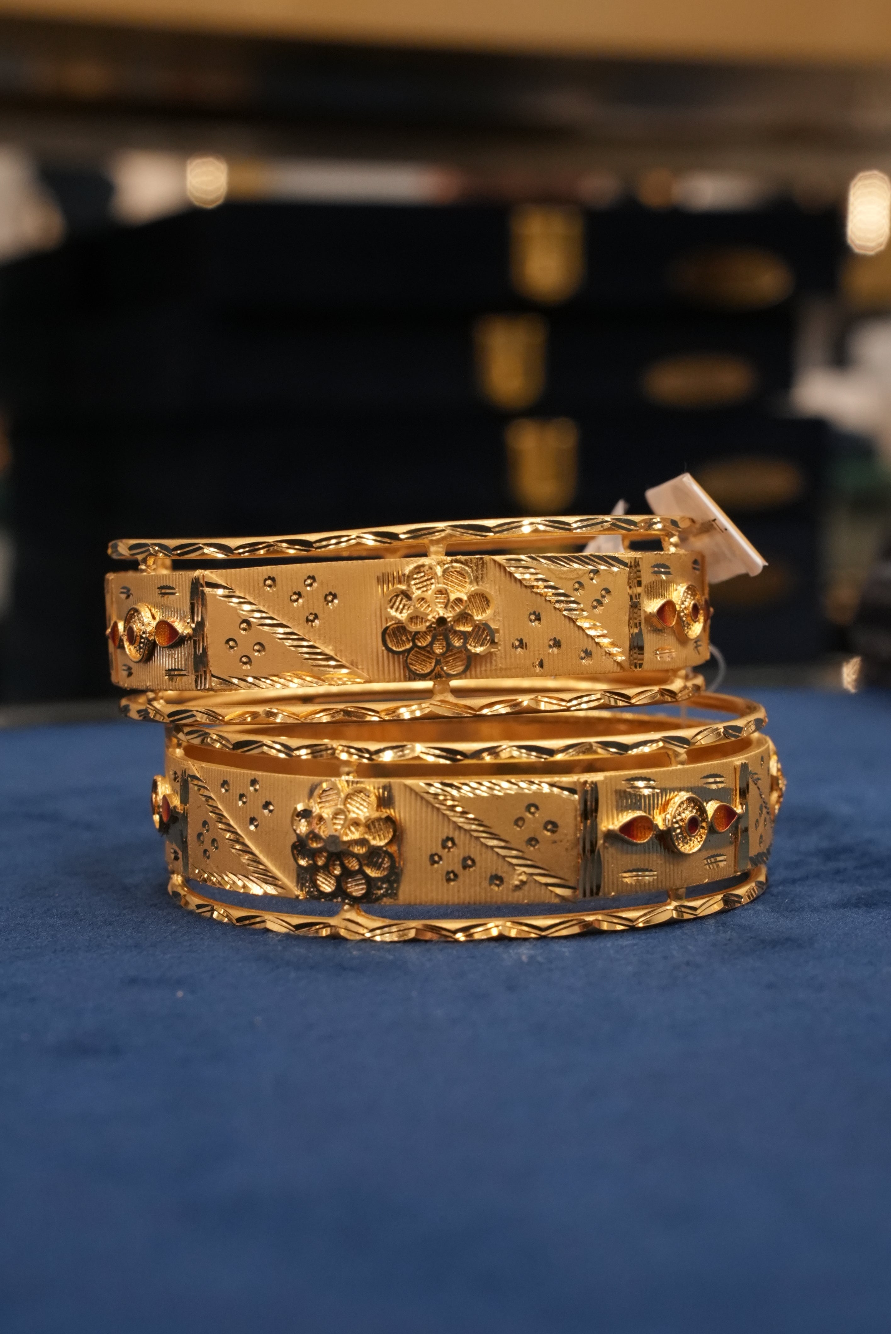 Suhasini, Bangles & Kadas, Gold Patra demi-fine jewellery, Size 2.6, SKU BK_L_45 image 1