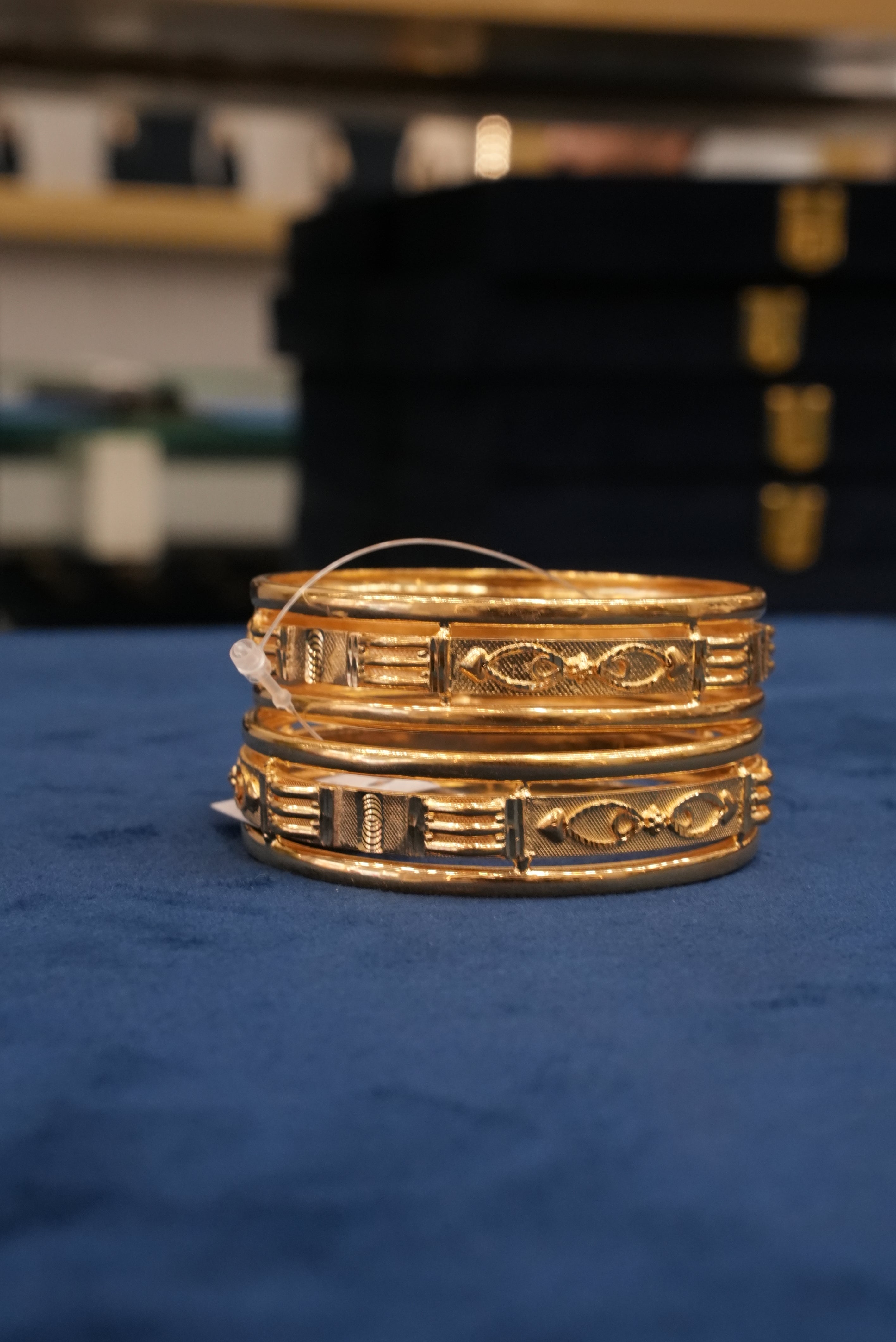 Tejasvi, Bangles & Kadas, Gold Patra demi-fine jewellery, Size 2.6, SKU BK_L_37 image 2