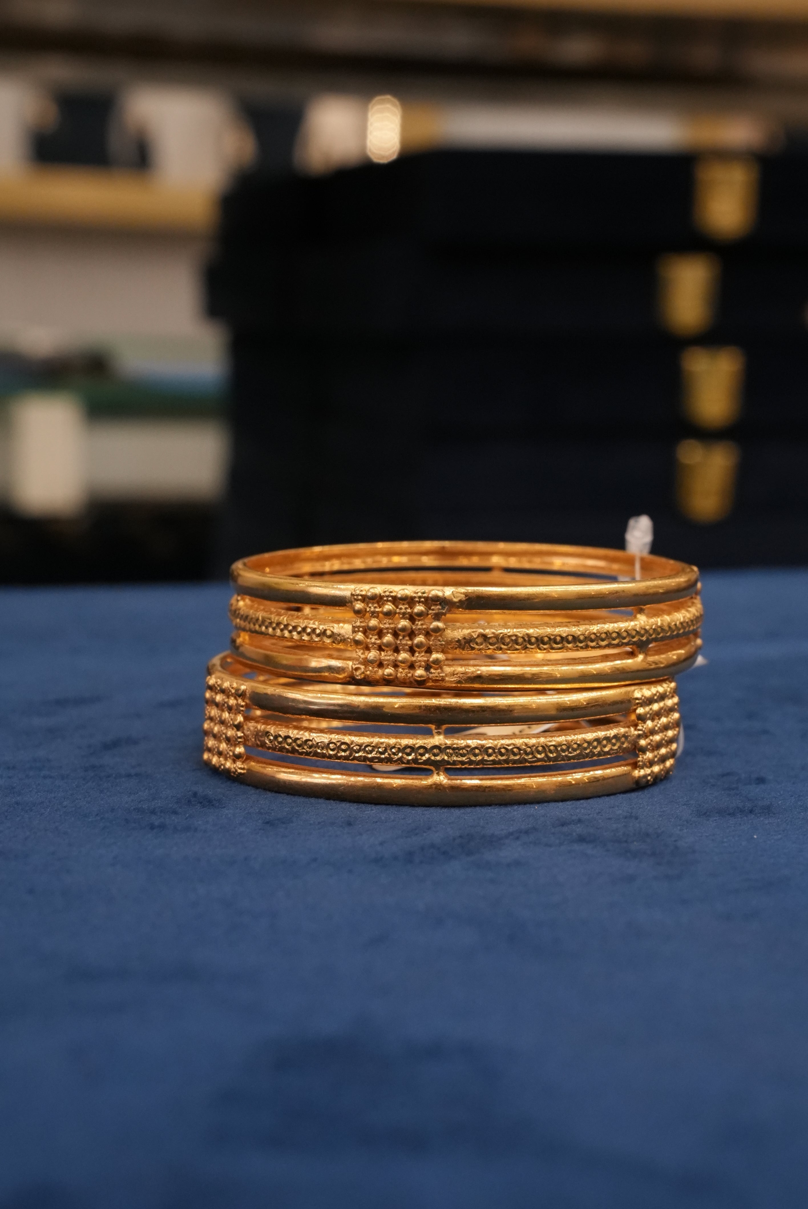 Suvarna Sutra, Bangles & Kadas, Gold Patra demi-fine jewellery, Size 2.6, SKU BK_L_30 image 2