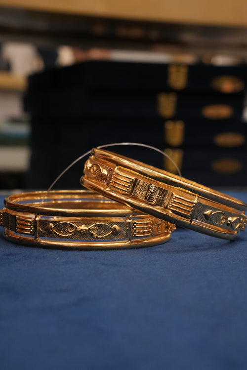 Anmol Signature, Bangles & Kadas, Gold Patra demi-fine jewellery, Size 2.10, SKU BK_L_57 image 1