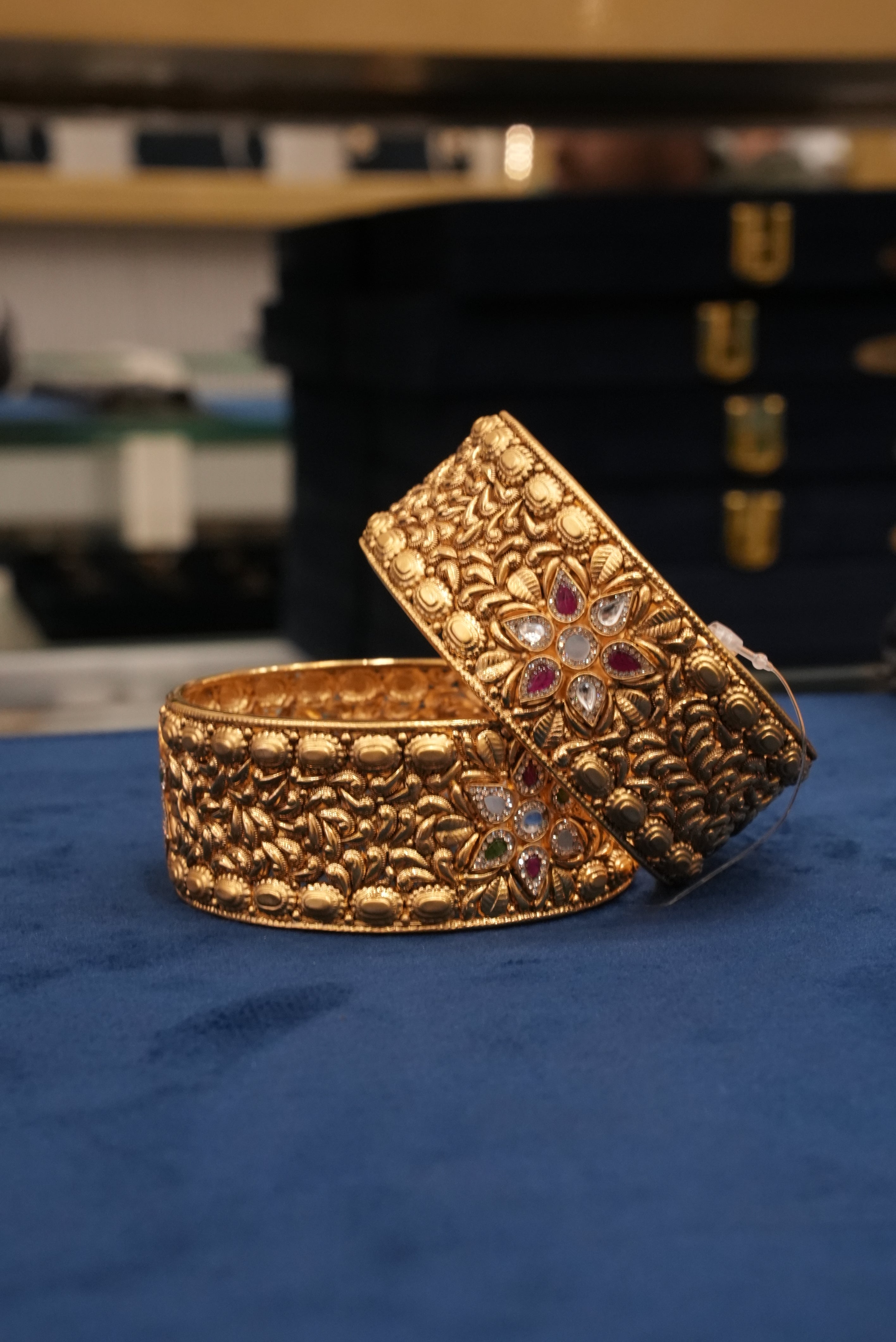 Anmol Classic, Bangles & Kadas, Gold Patra demi-fine jewellery, Size 2.12, SKU BK_L_62 image 2