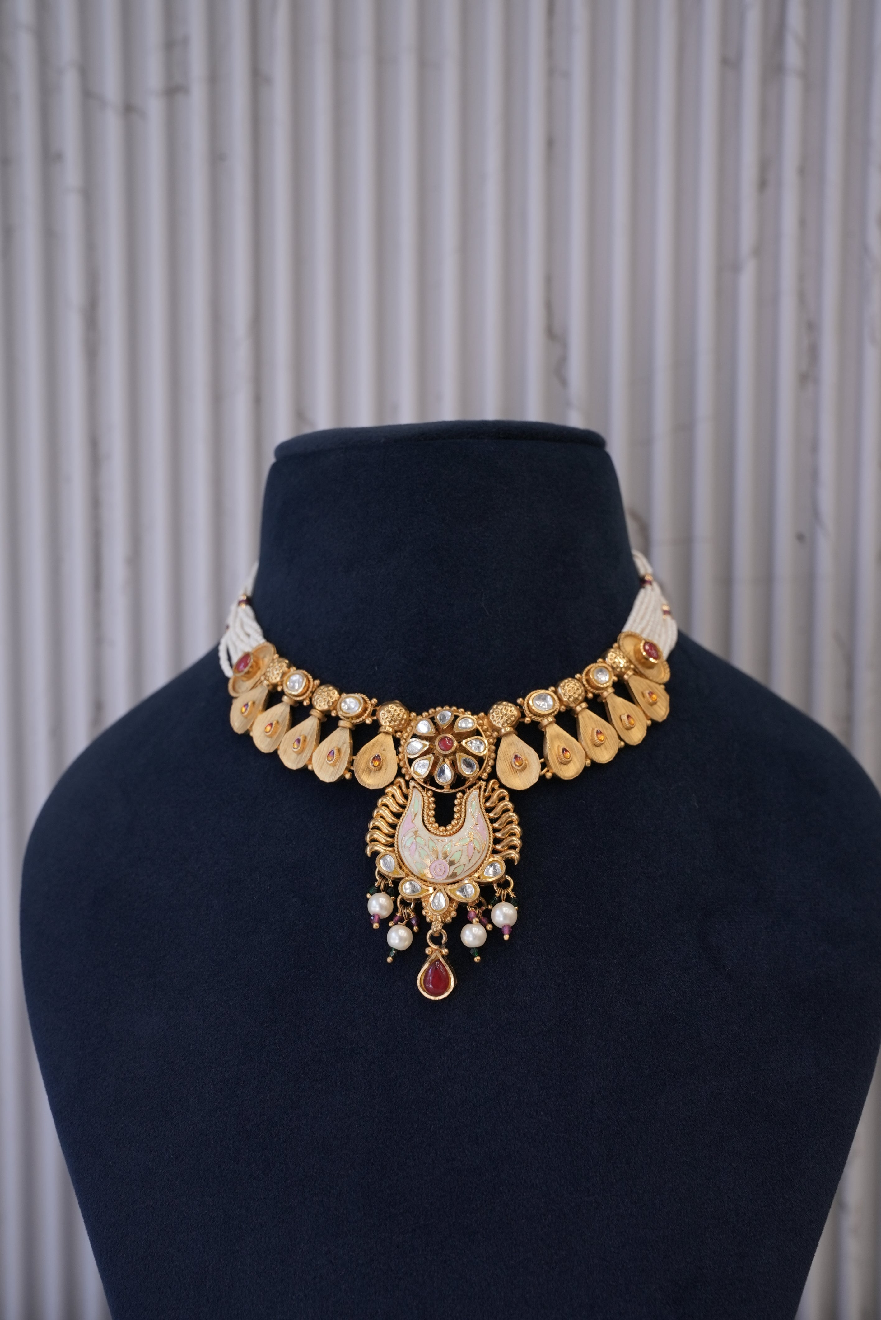 Golden Heirloom, Necklace, Gold Patra demi-fine jewellery, SKU N_AS_4 image 1