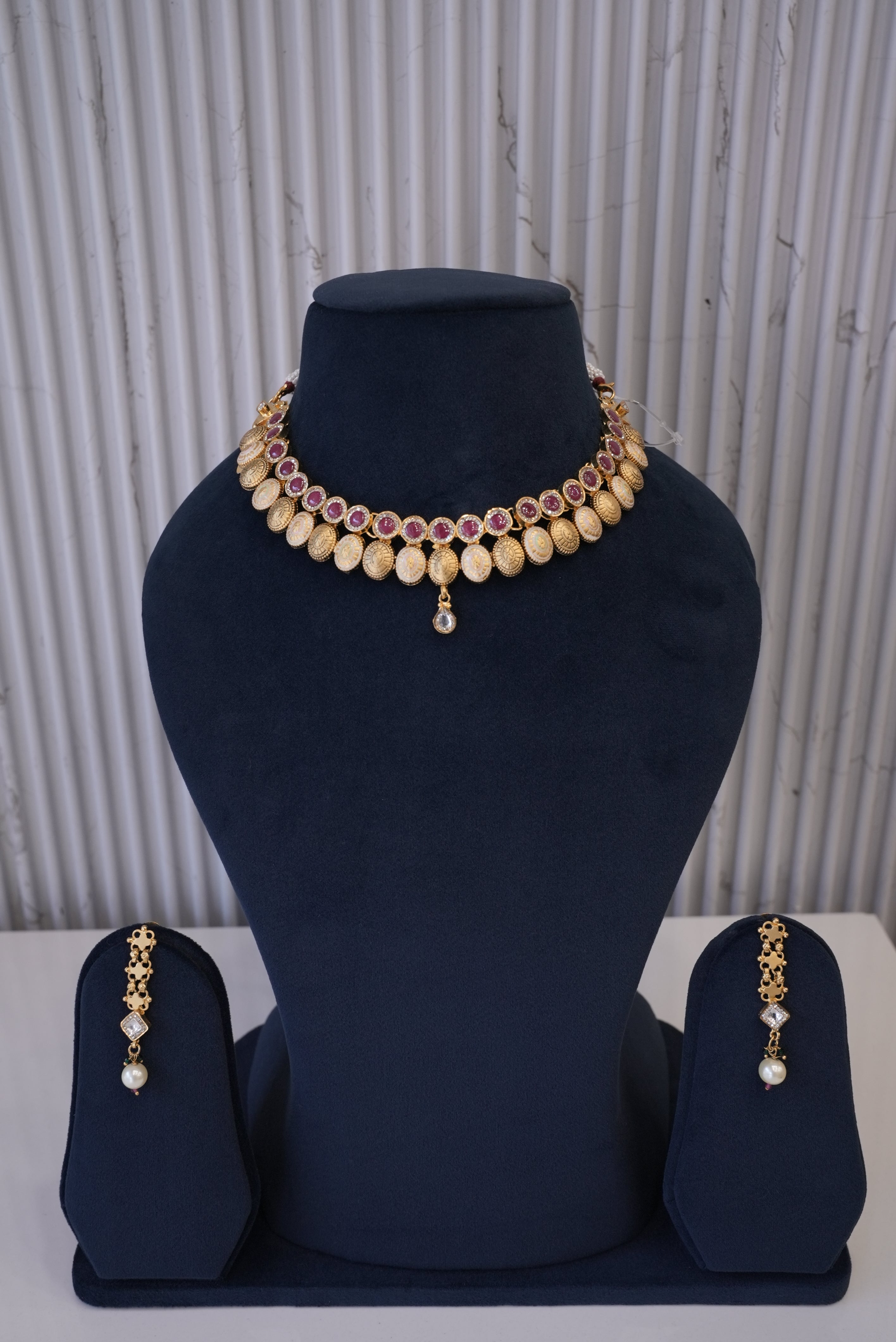 Vintage Vistara, Necklace, Gold Patra demi-fine jewellery, SKU N_AS_3 image 0
