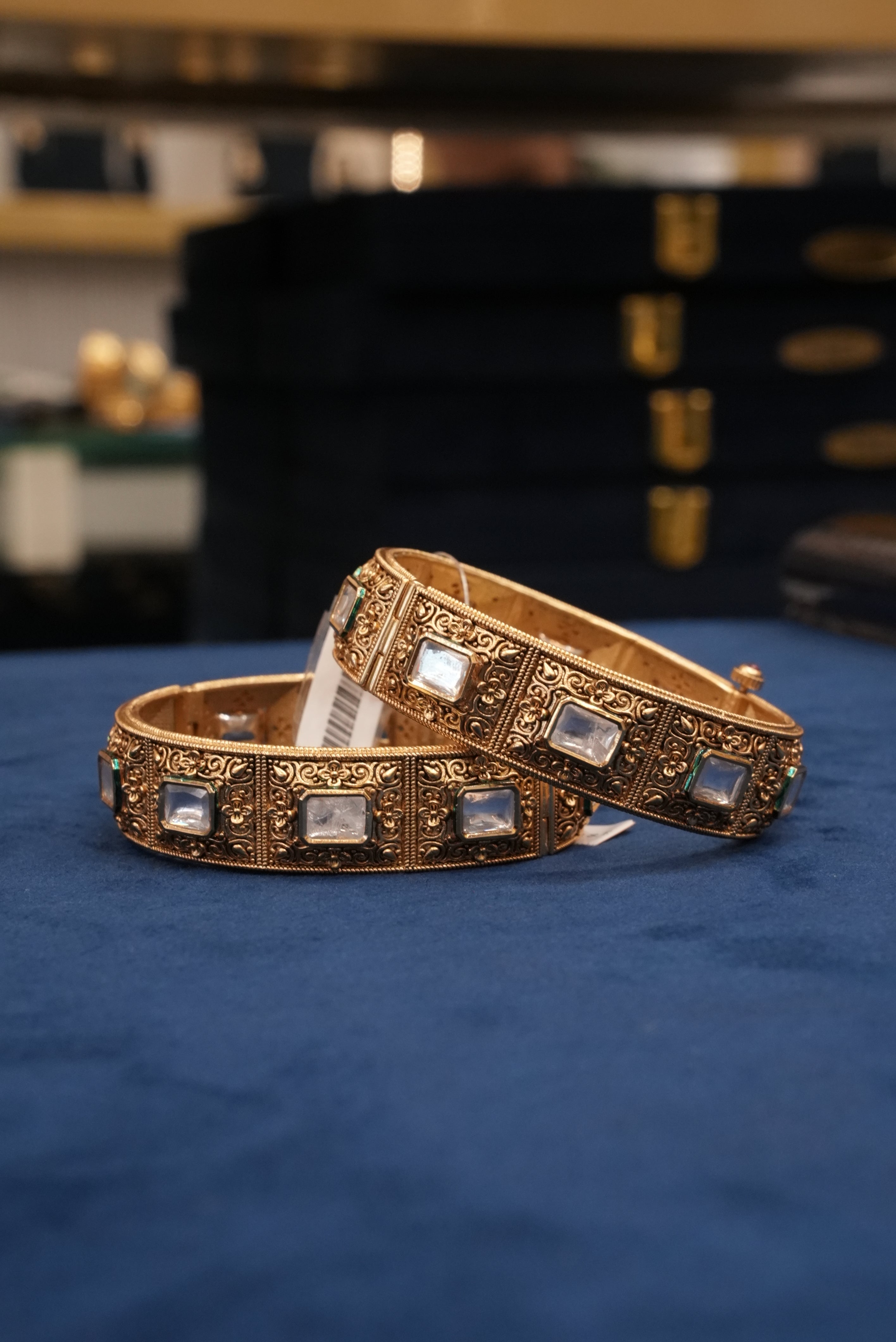 Swarnika, Bangles & Kadas, Gold Patra demi-fine jewellery, Size 2.6, SKU BK_L_32 image 1