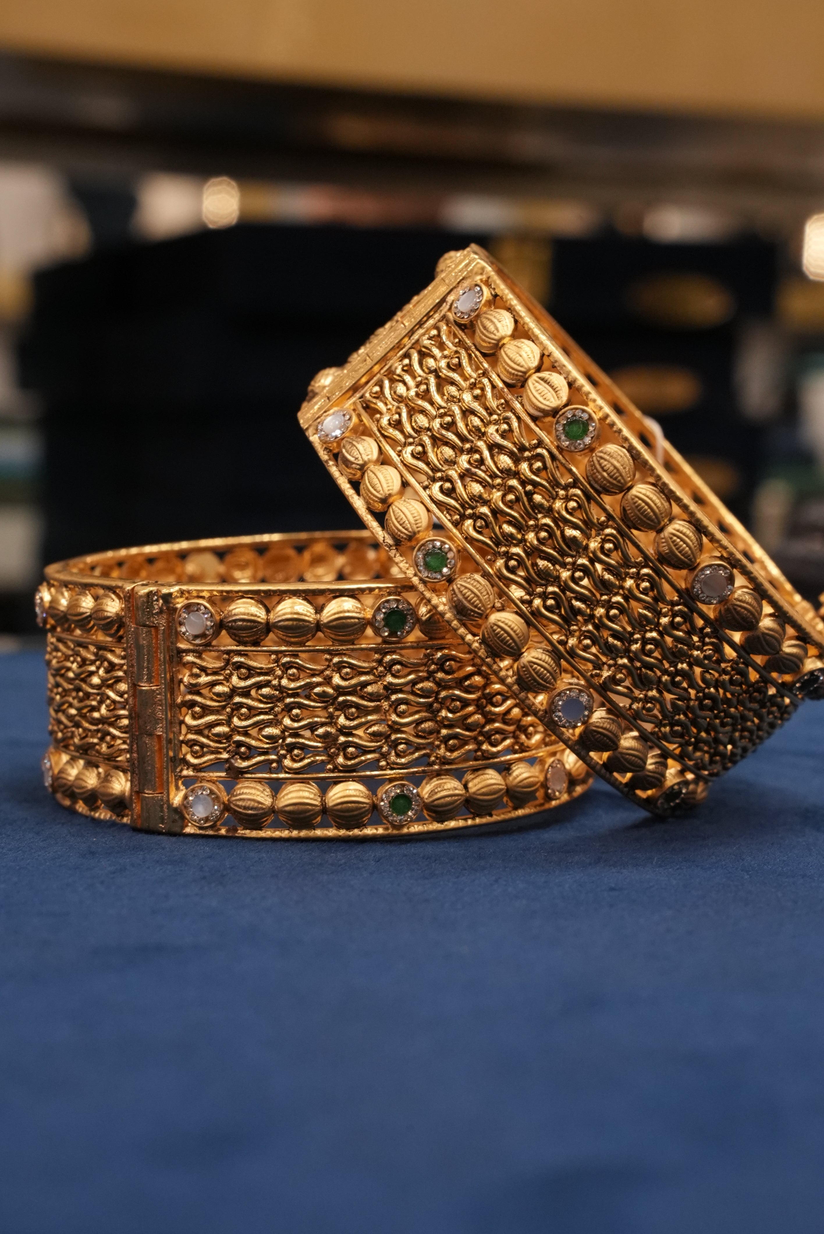 Chandrika, Bangles & Kadas, Gold Patra demi-fine jewellery, Size 2.8, SKU BK_L_50 image 1