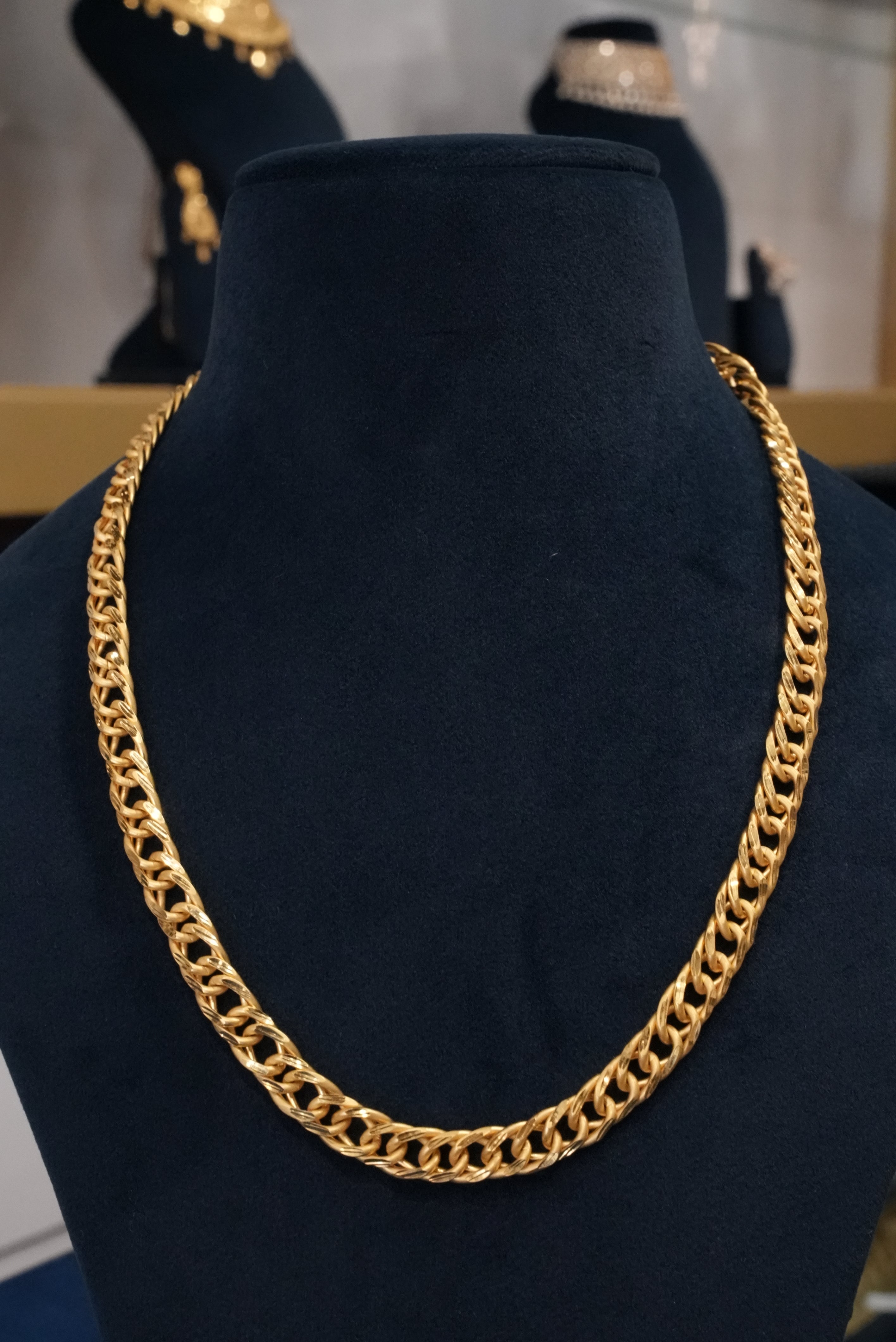 Classic Link, Chains, Gold Patra demi-fine jewellery, Size 18 inches, SKU CH_G_2 image 0