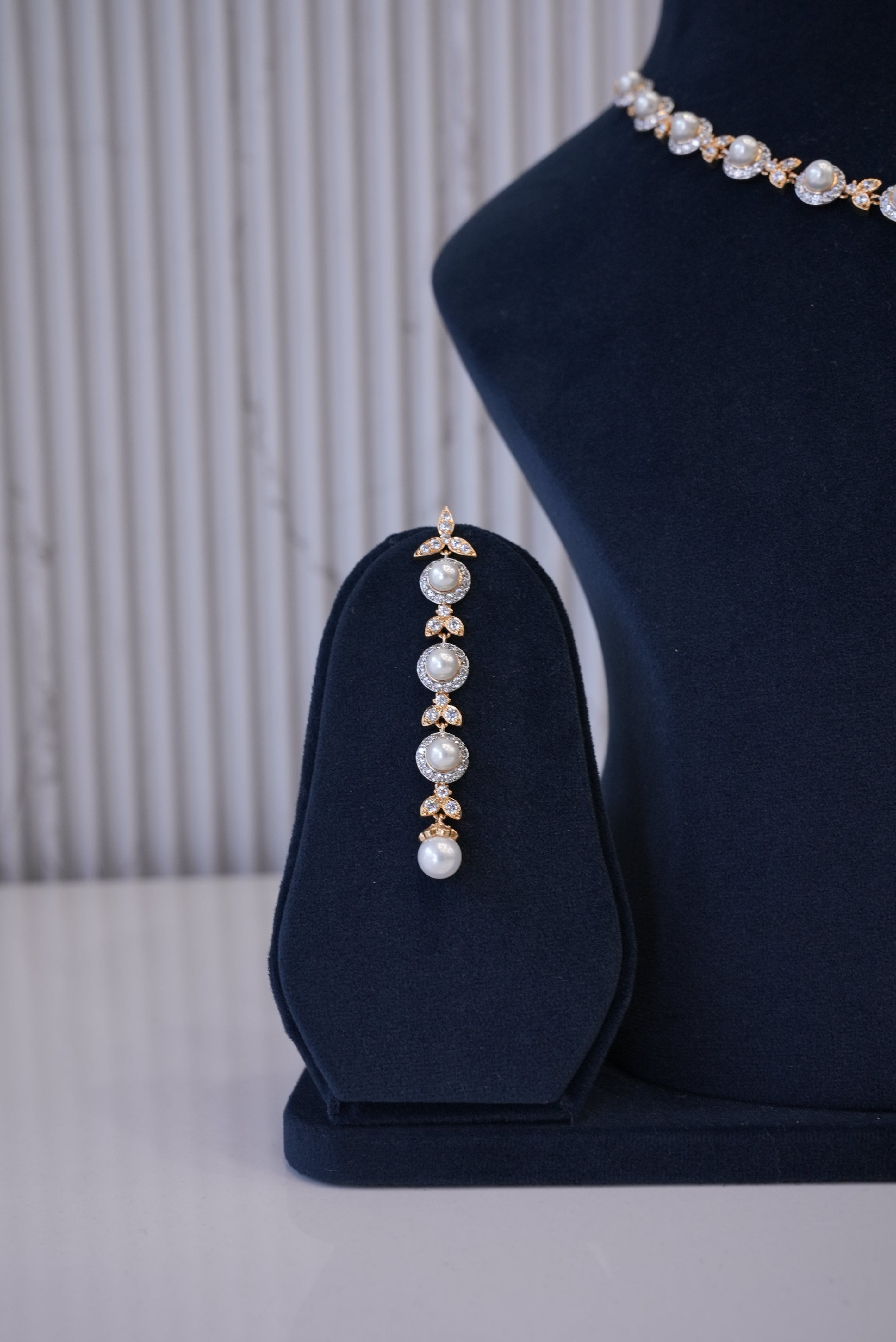 Dazzle Drop, Necklace, Gold Patra demi-fine jewellery, SKU N_D_16 image 2