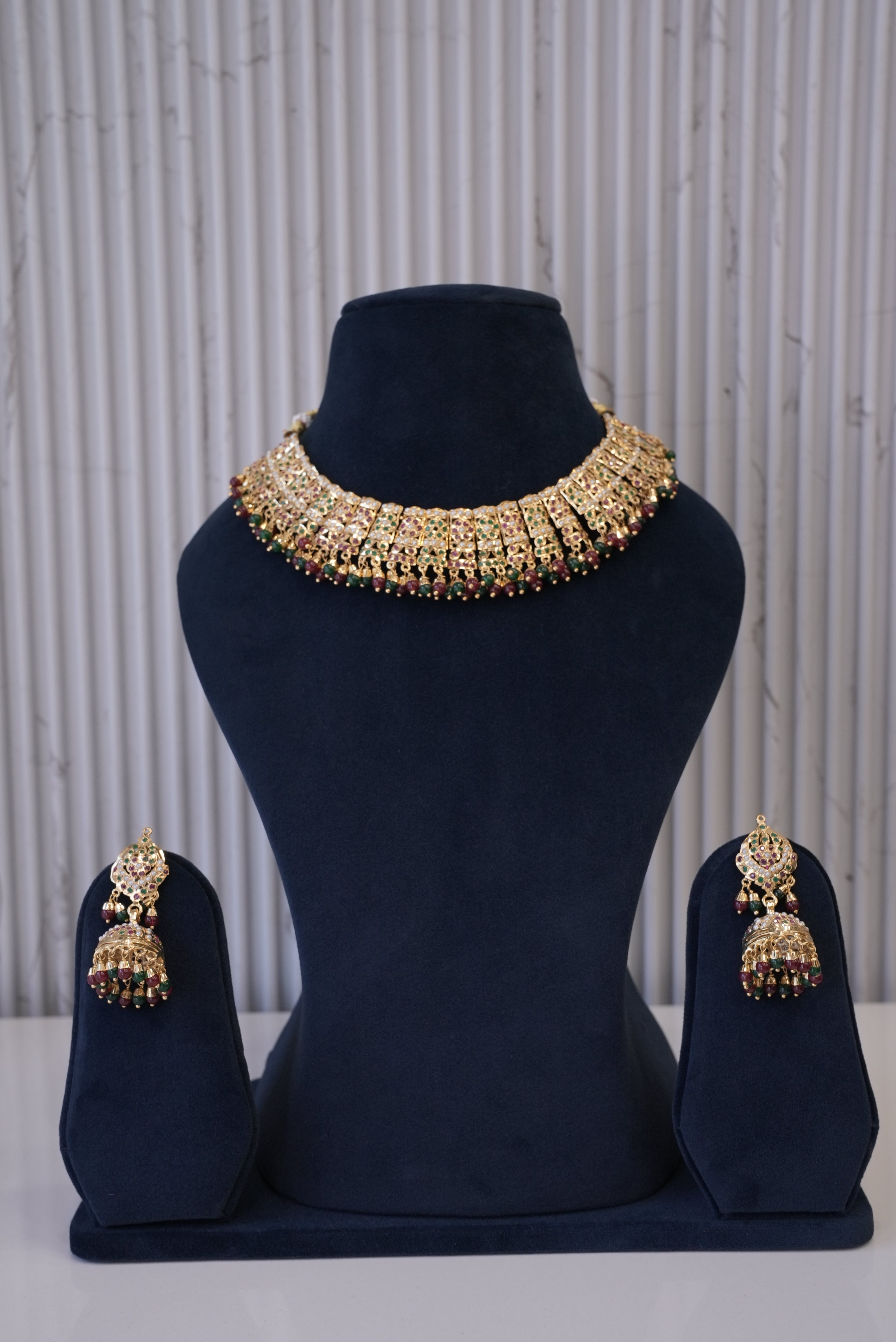 Nizam‰۪s Jewel, Necklace, Gold Patra demi-fine jewellery, SKU N_JS_7 image 0