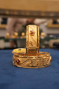 Nysa Bloom, Bangles & Kadas, Gold Patra demi-fine jewellery, Size 2.4, SKU BK_L_8 image 0