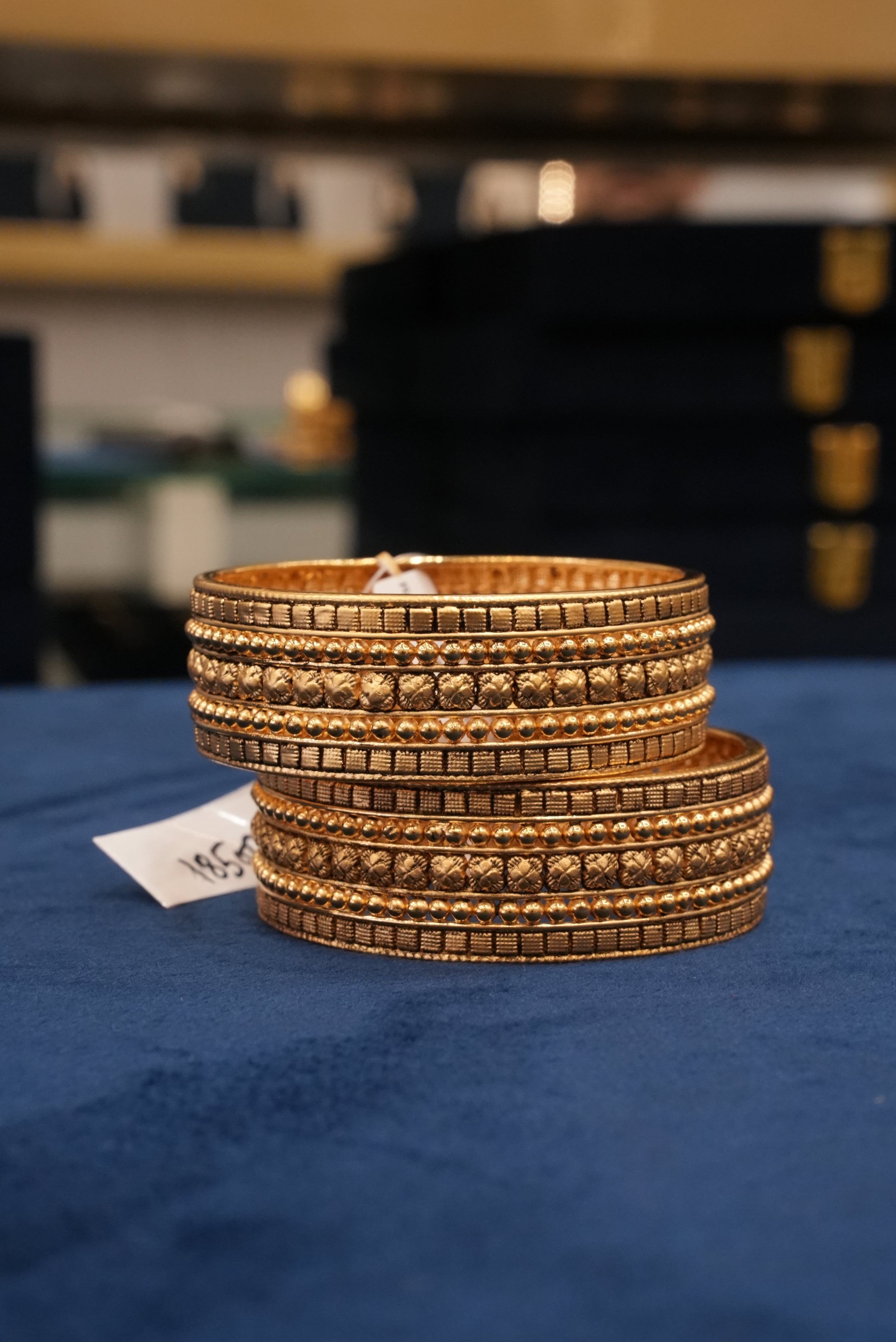 Aurevia, Bangles & Kadas, Gold Patra demi-fine jewellery, Size 2.4, SKU BK_L_22 image 2