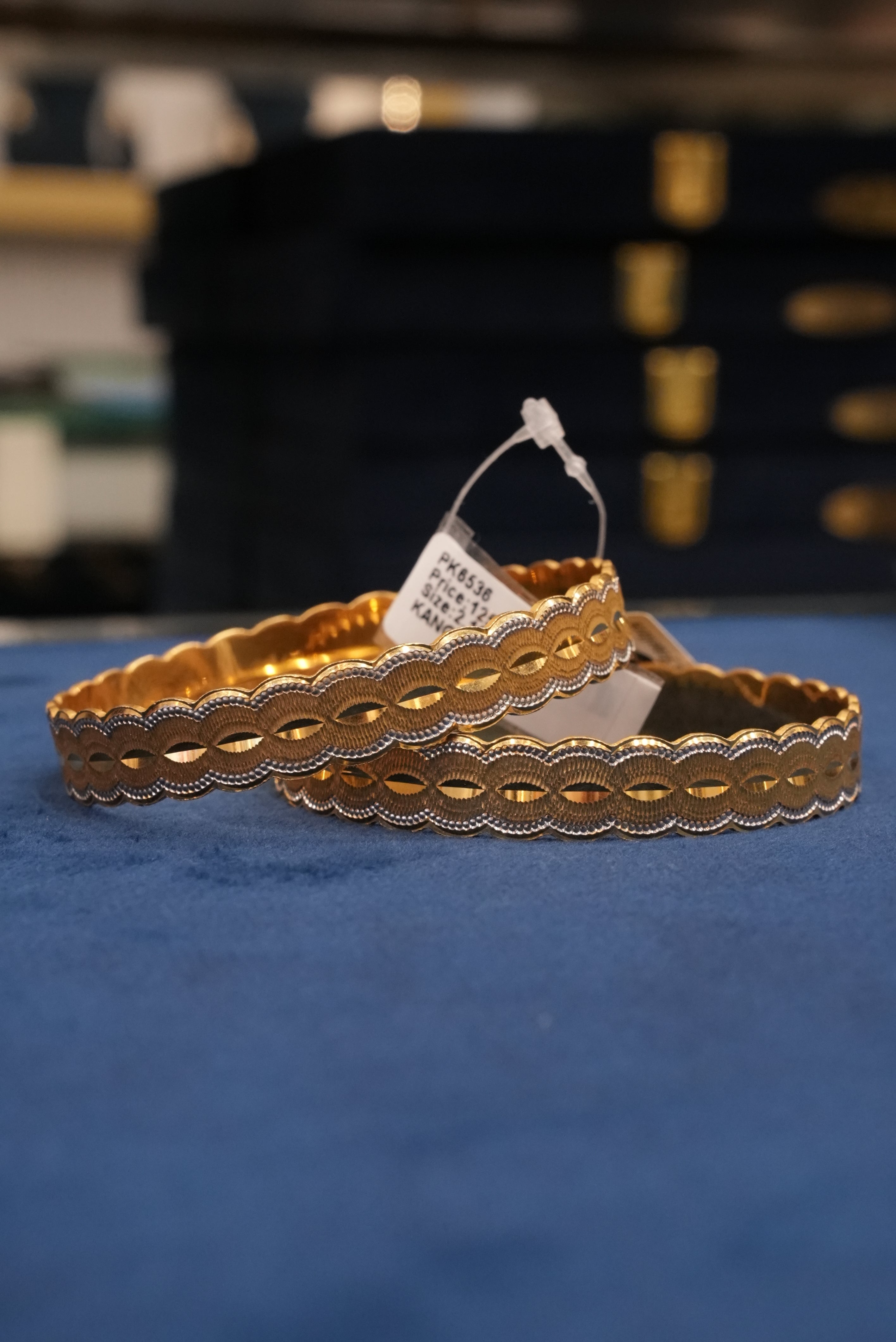 Divine Spark, Bangles & Kadas, Gold Patra demi-fine jewellery, Size 2.10, SKU BK_L_71 image 2