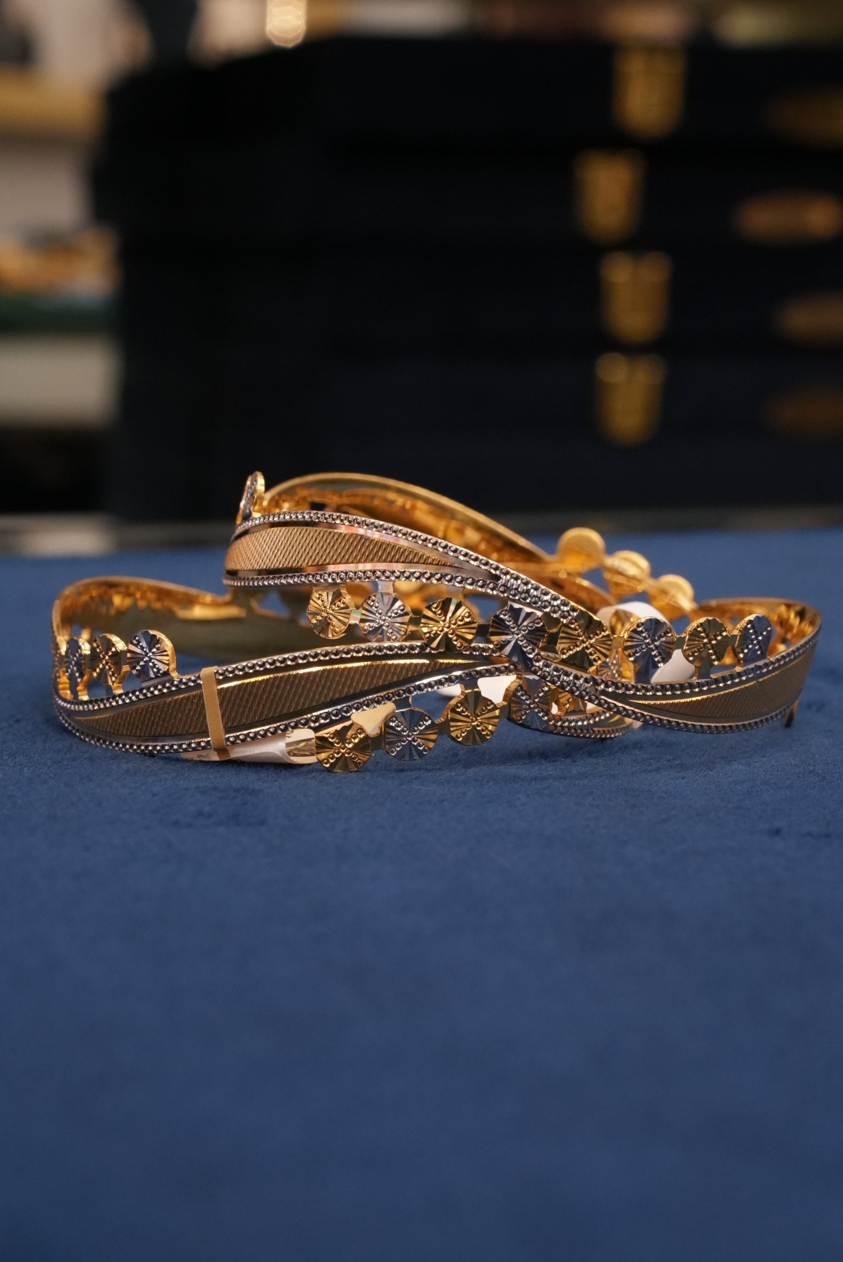 Silk Aura, Bangles & Kadas, Gold Patra demi-fine jewellery, Size 2.12, SKU BK_L_66 image 2