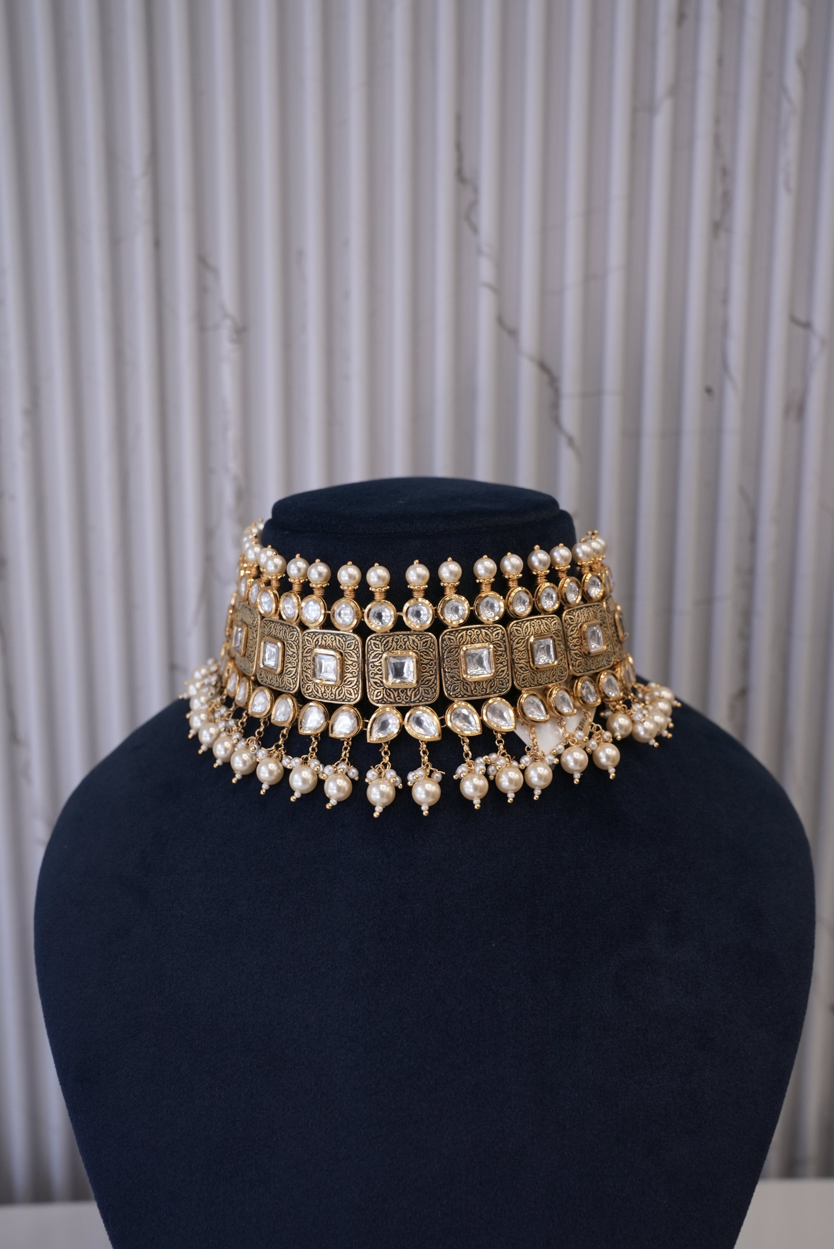 Golden Whisper, Necklace, Gold Patra demi-fine jewellery, SKU N_CH_6 image 1