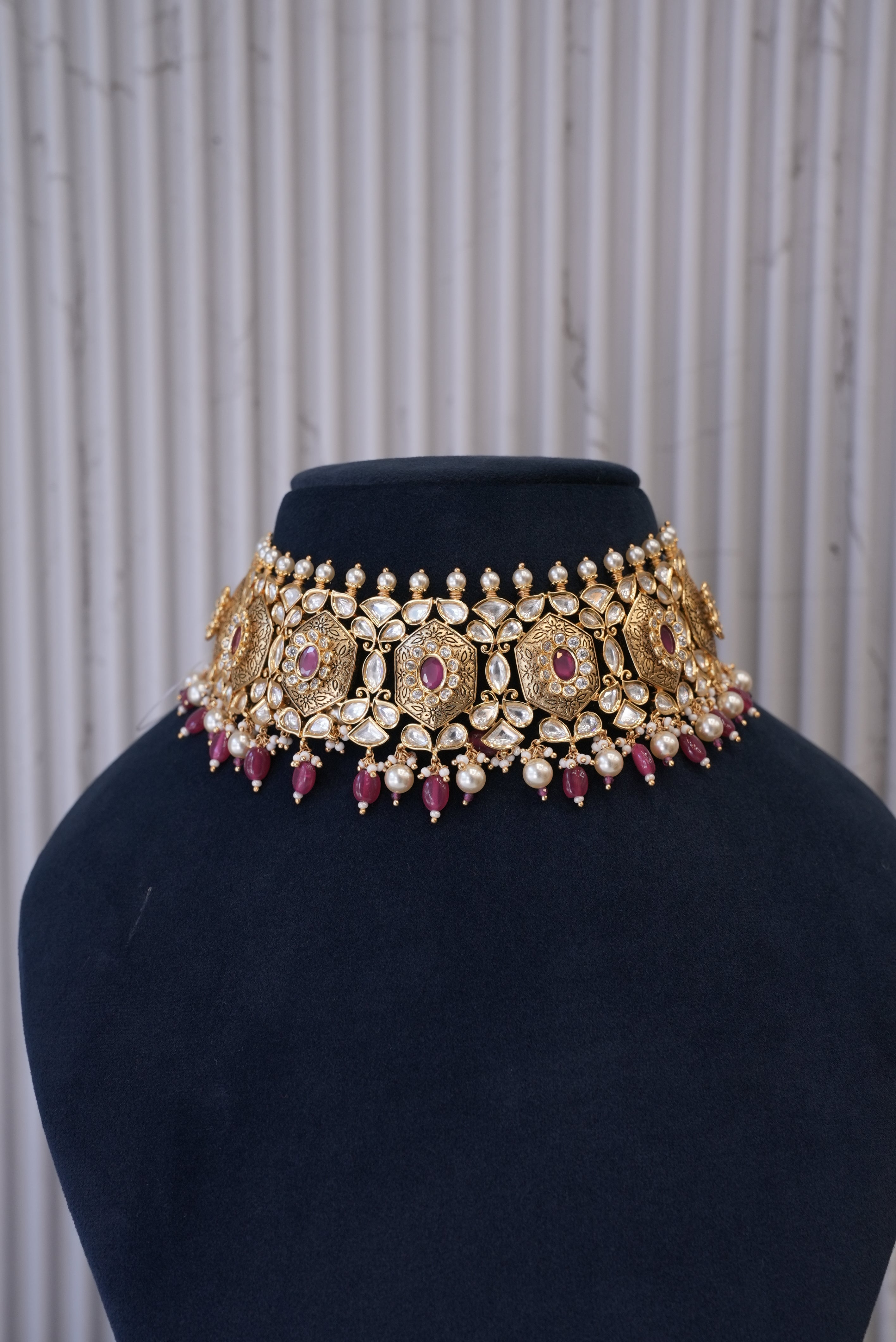 Pearl Symphony, Necklace, Gold Patra demi-fine jewellery, SKU N_CH_7 image 1