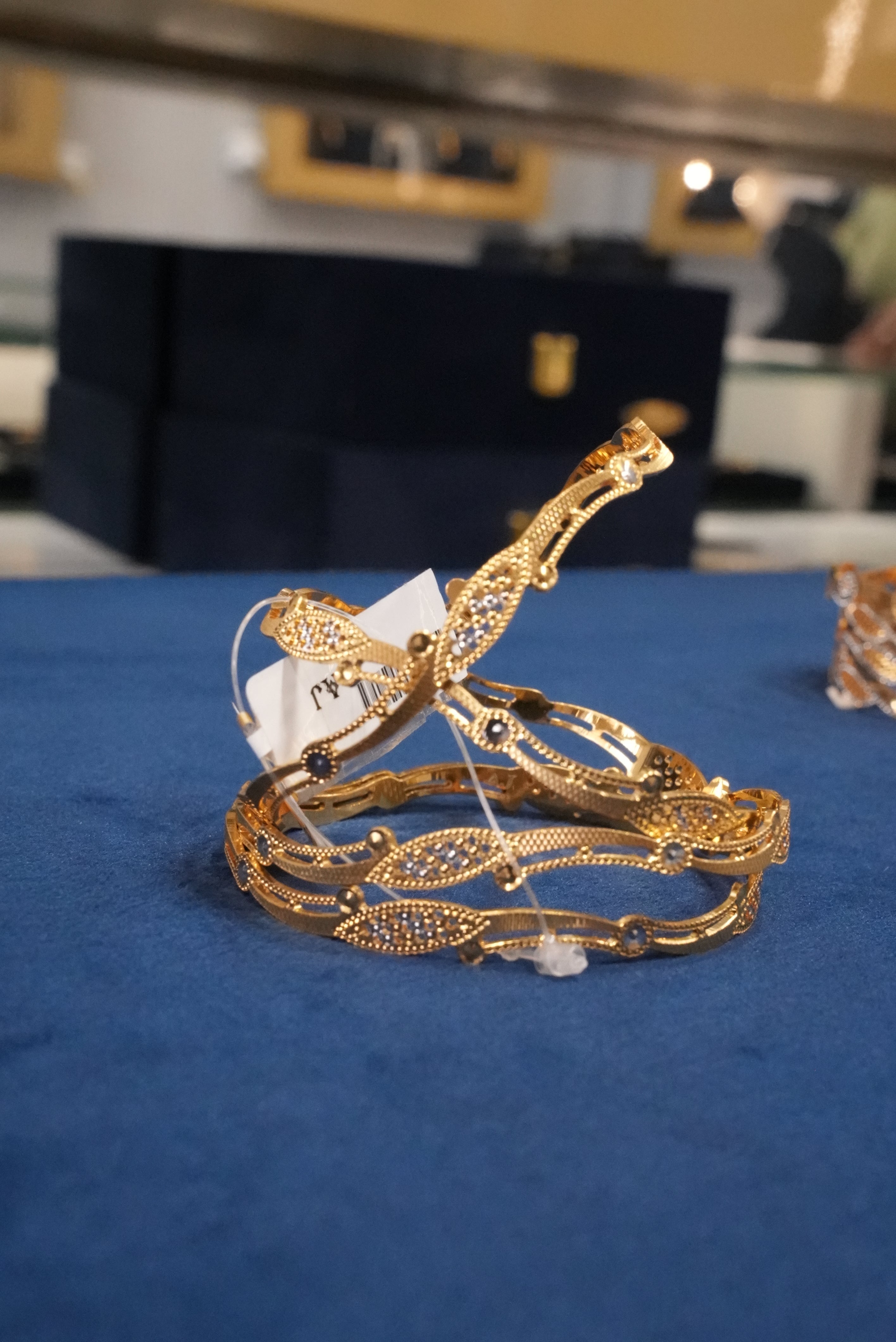 Mangal Safar, Bangles & Kadas, Gold Patra demi-fine jewellery, Size 2.10, SKU BK_L_140 image 1