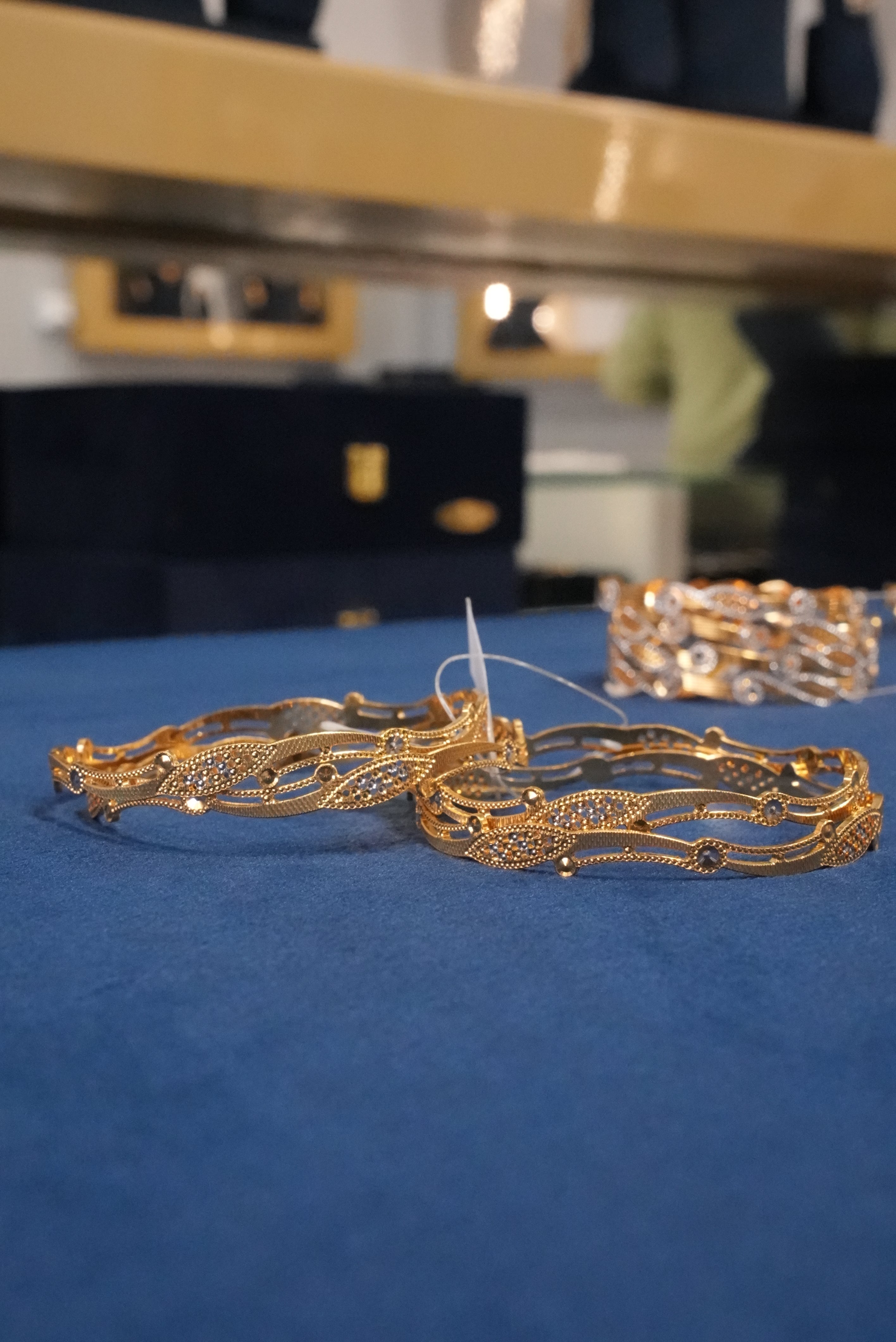 Mangal Safar, Bangles & Kadas, Gold Patra demi-fine jewellery, Size 2.10, SKU BK_L_140 image 2