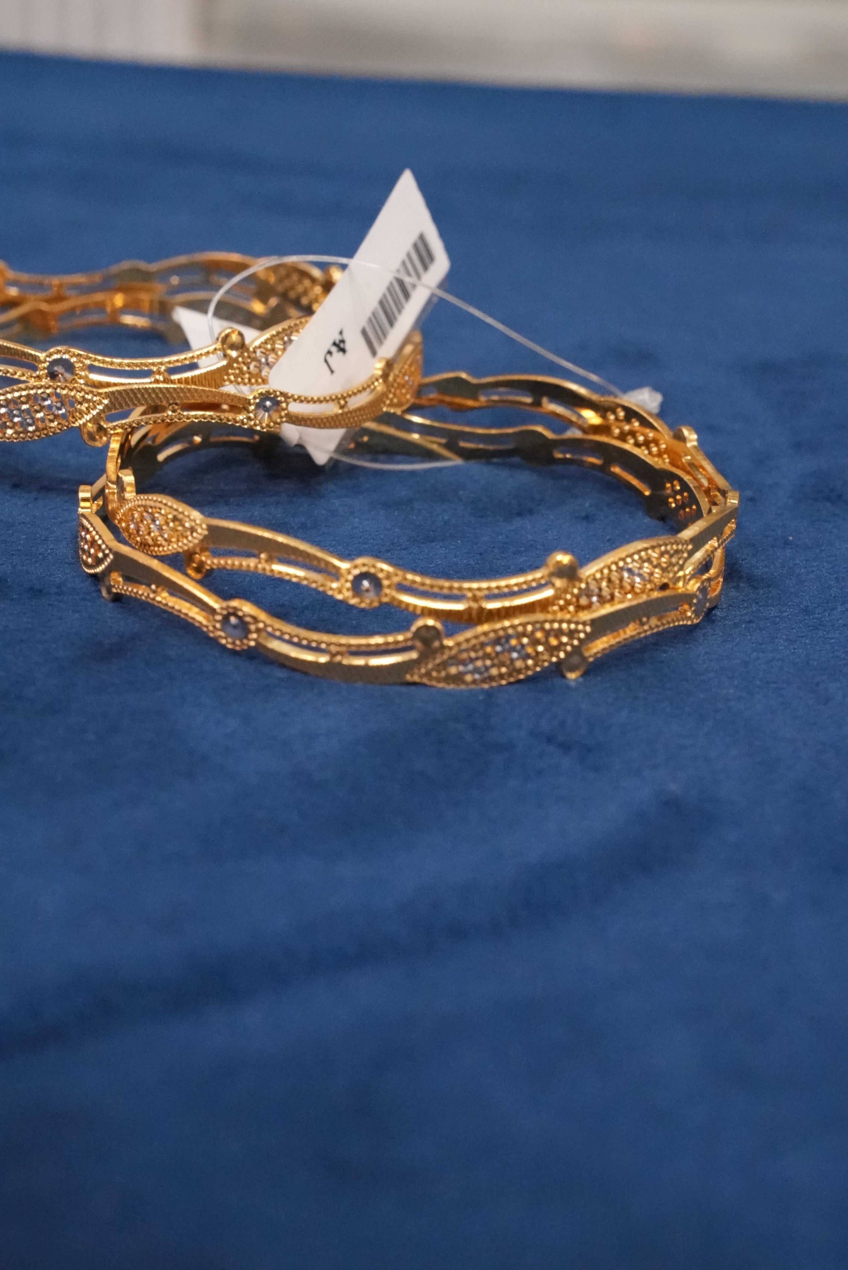 Mangal Safar, Bangles & Kadas, Gold Patra demi-fine jewellery, Size 2.10, SKU BK_L_140 image 3