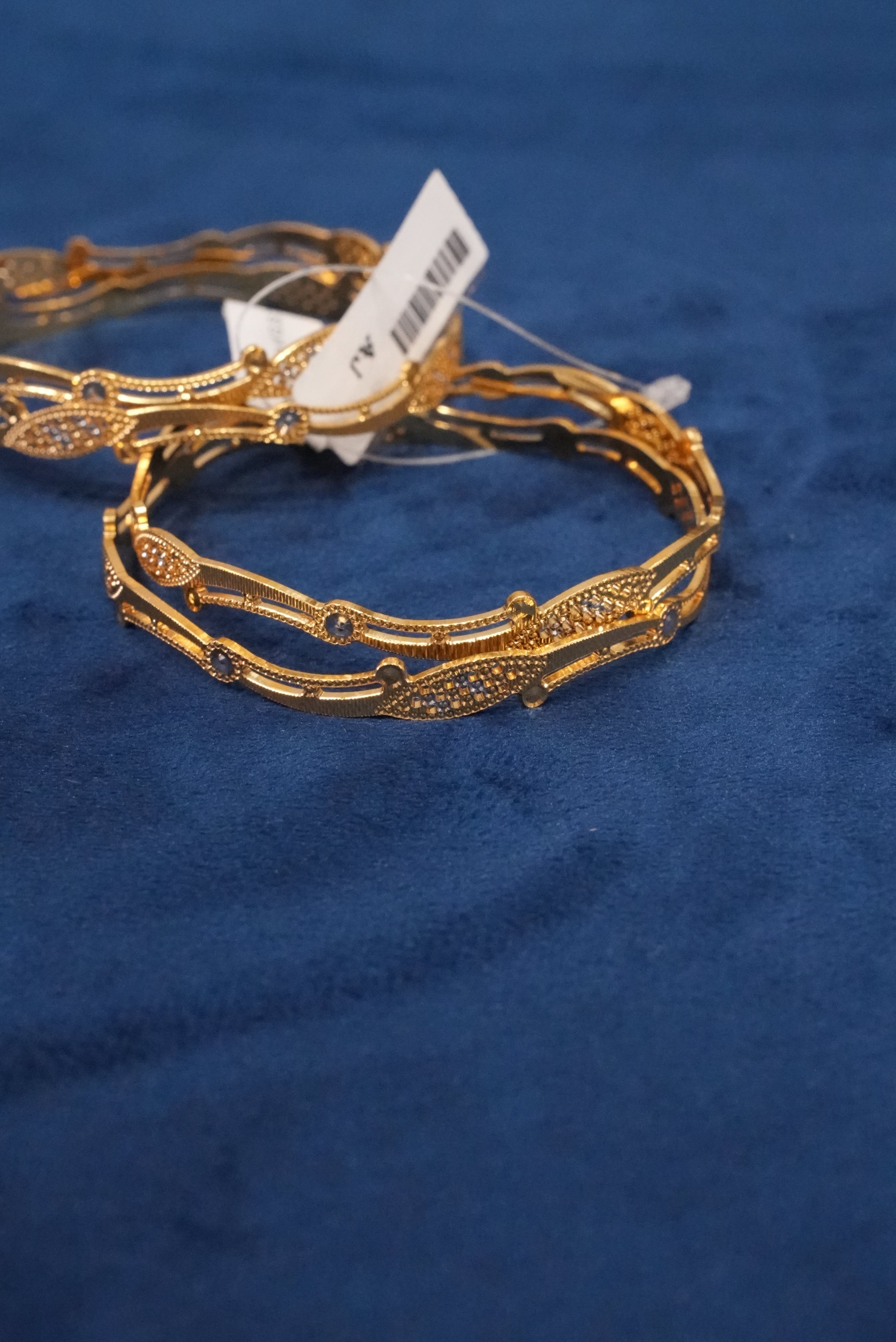 Mangal Safar, Bangles & Kadas, Gold Patra demi-fine jewellery, Size 2.10, SKU BK_L_140 image 4