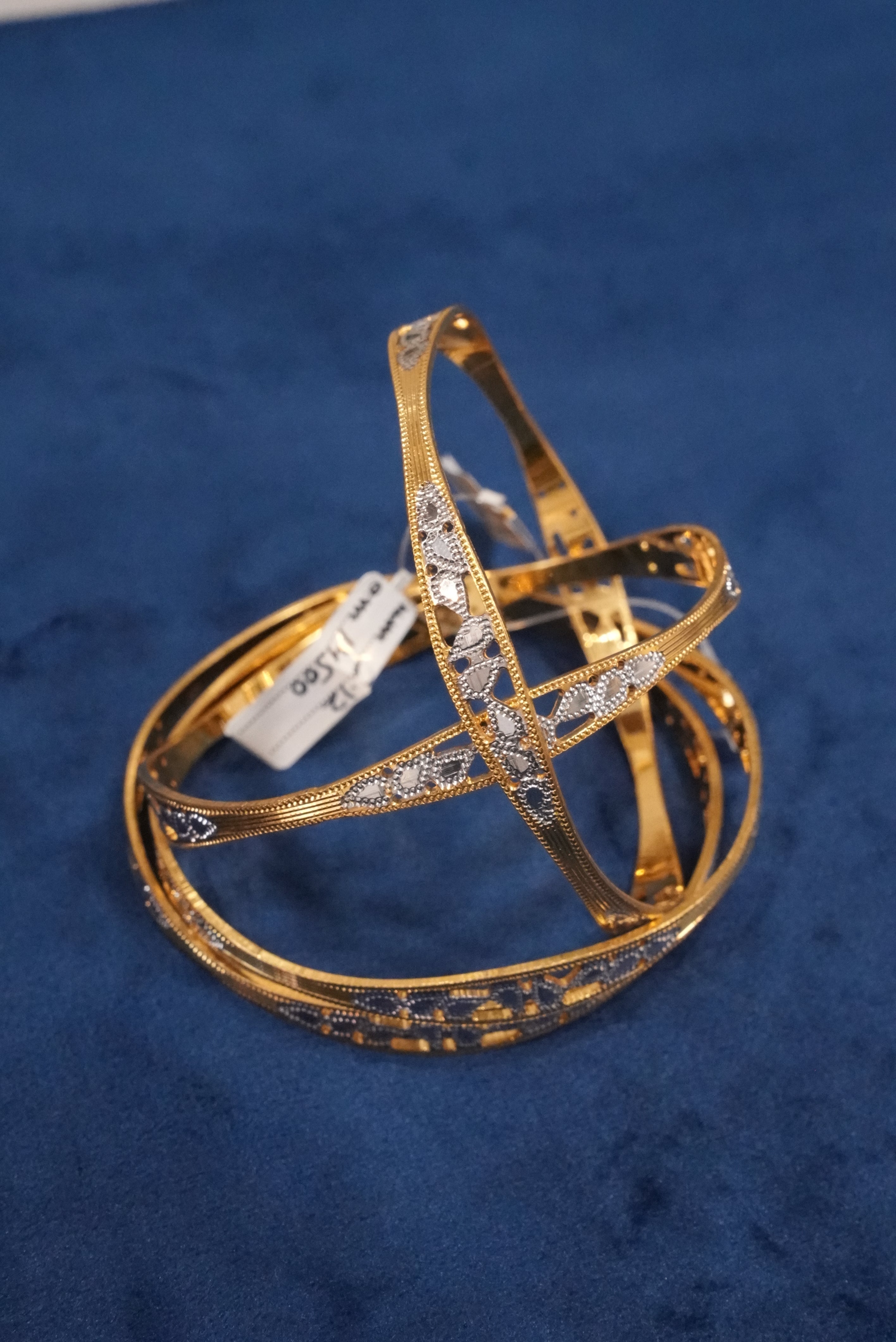 Kalash Chamak, Bangles & Kadas, Gold Patra demi-fine jewellery, Size 2.12, SKU BK_L_144 image 1