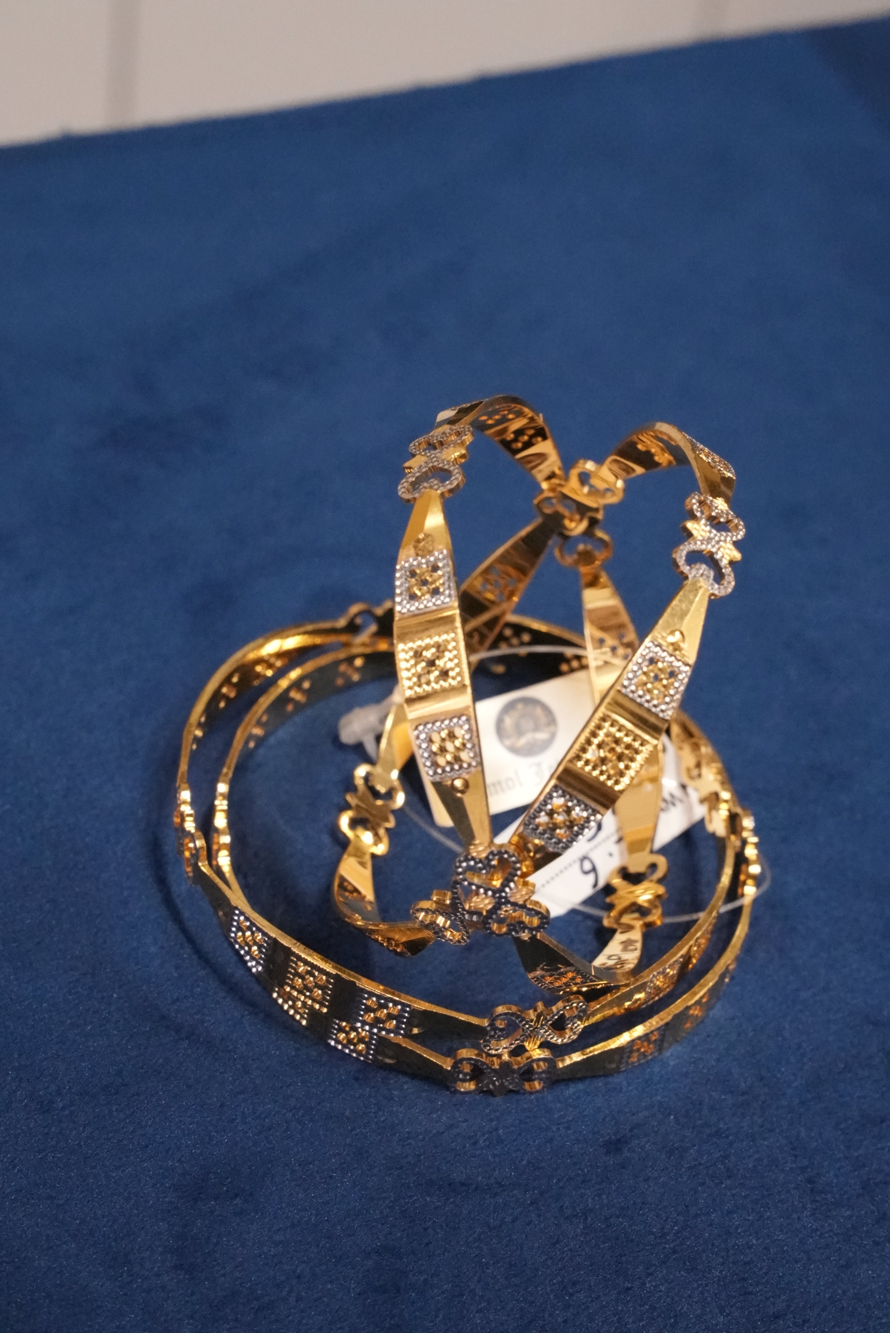 Vivaah Jhalak, Bangles & Kadas, Gold Patra demi-fine jewellery, Size 2.6, SKU BK_L_145 image 1