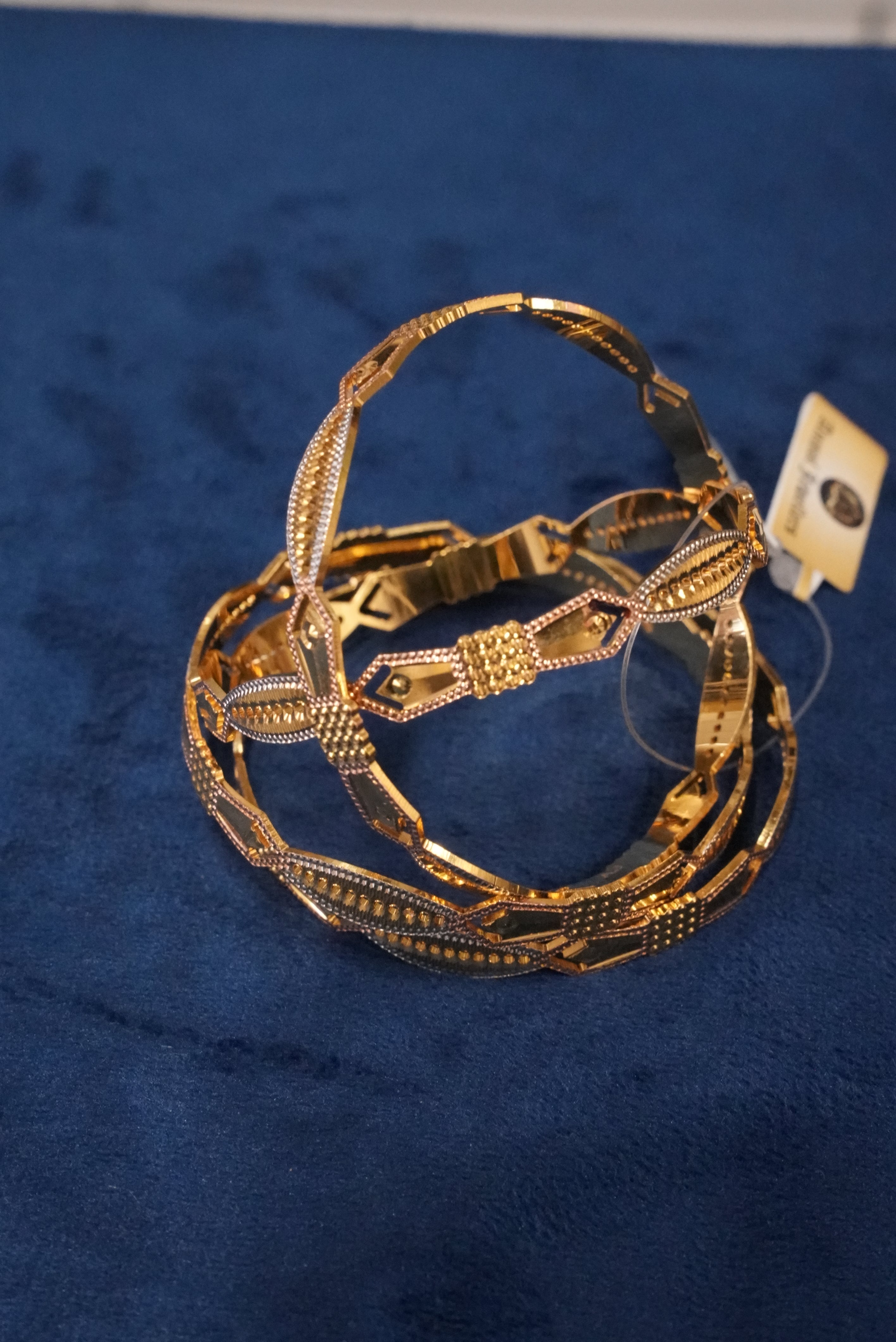 Aangan Tarang, Bangles & Kadas, Gold Patra demi-fine jewellery, Size 2.6, SKU BK_L_146 image 1