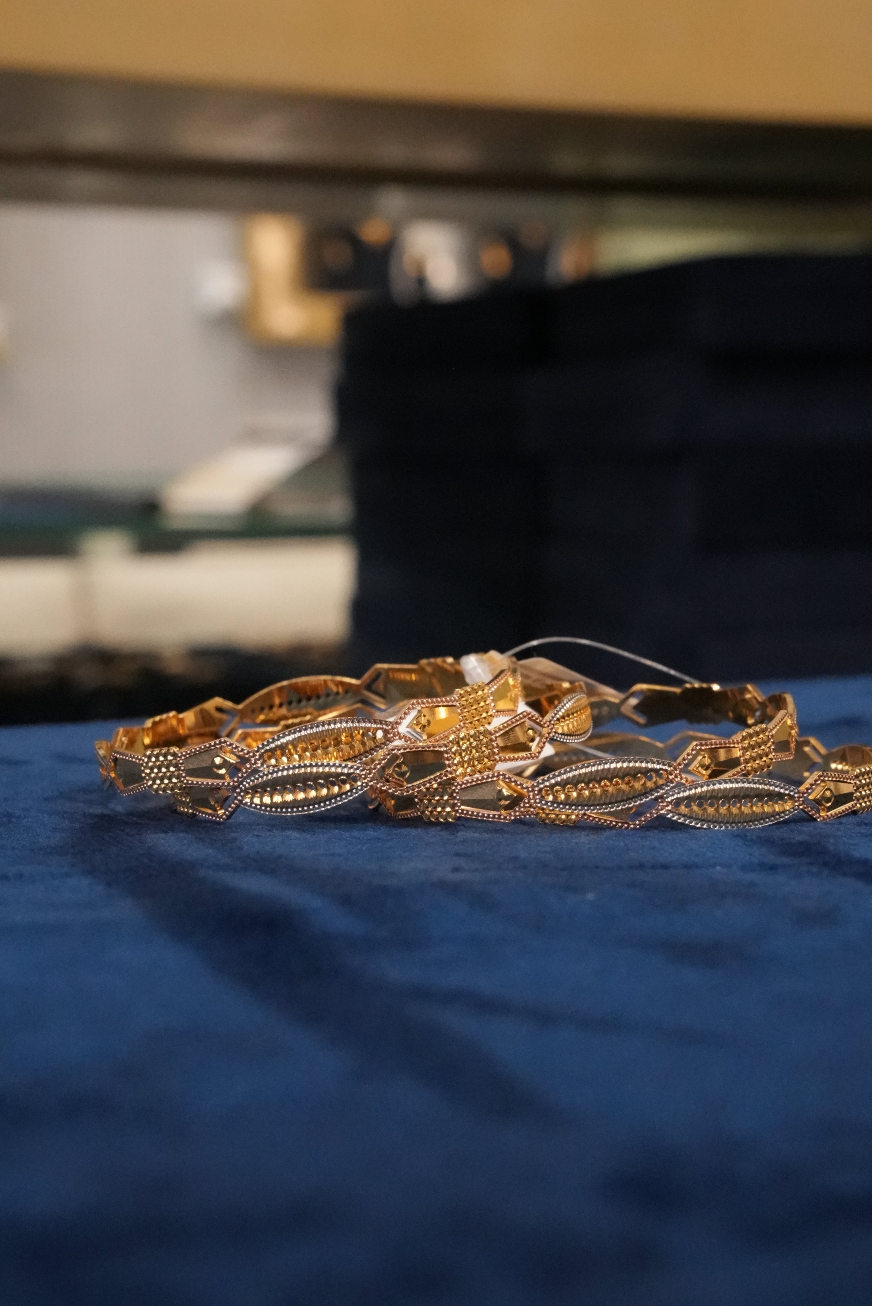 Aangan Tarang, Bangles & Kadas, Gold Patra demi-fine jewellery, Size 2.6, SKU BK_L_146 image 2