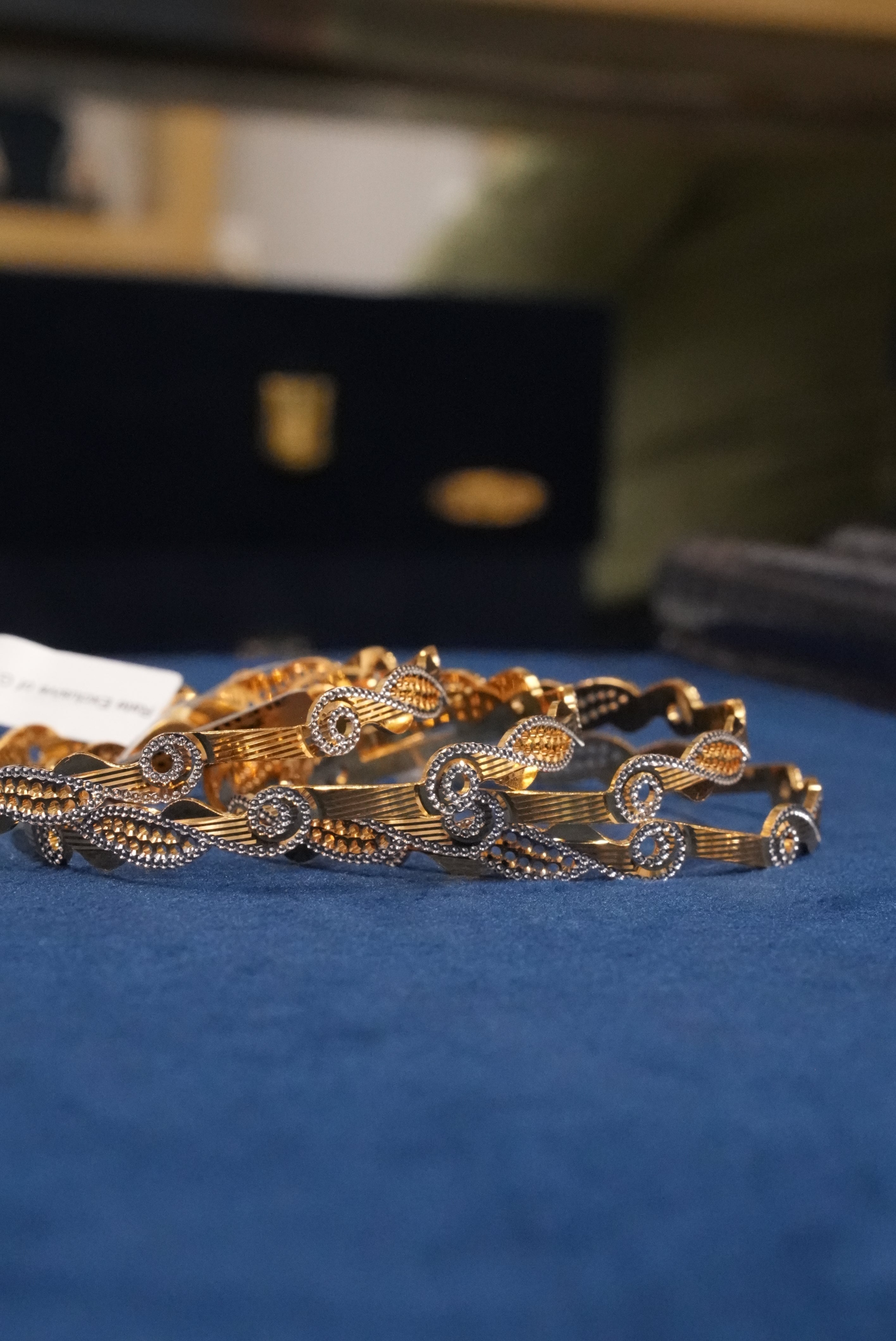Neelam Aakash, Bangles & Kadas, Gold Patra demi-fine jewellery, Size 2.6, SKU BK_L_148 image 2