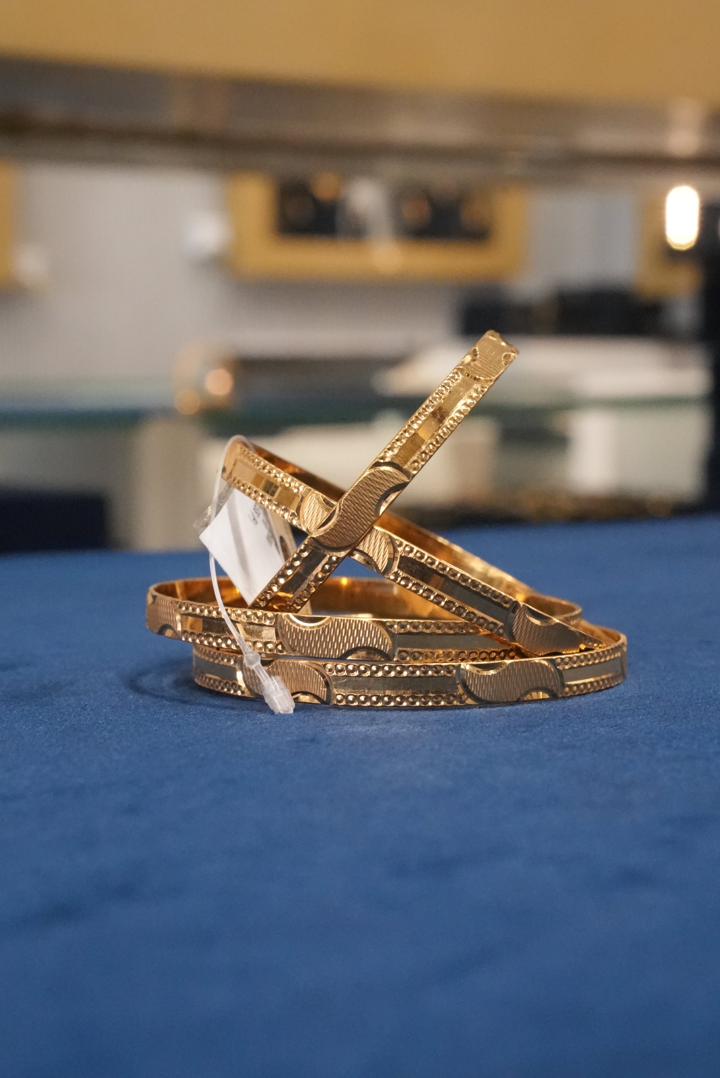 Sangam Saanjh, Bangles & Kadas, Gold Patra demi-fine jewellery, Size 2.10, SKU BK_L_149 image 0