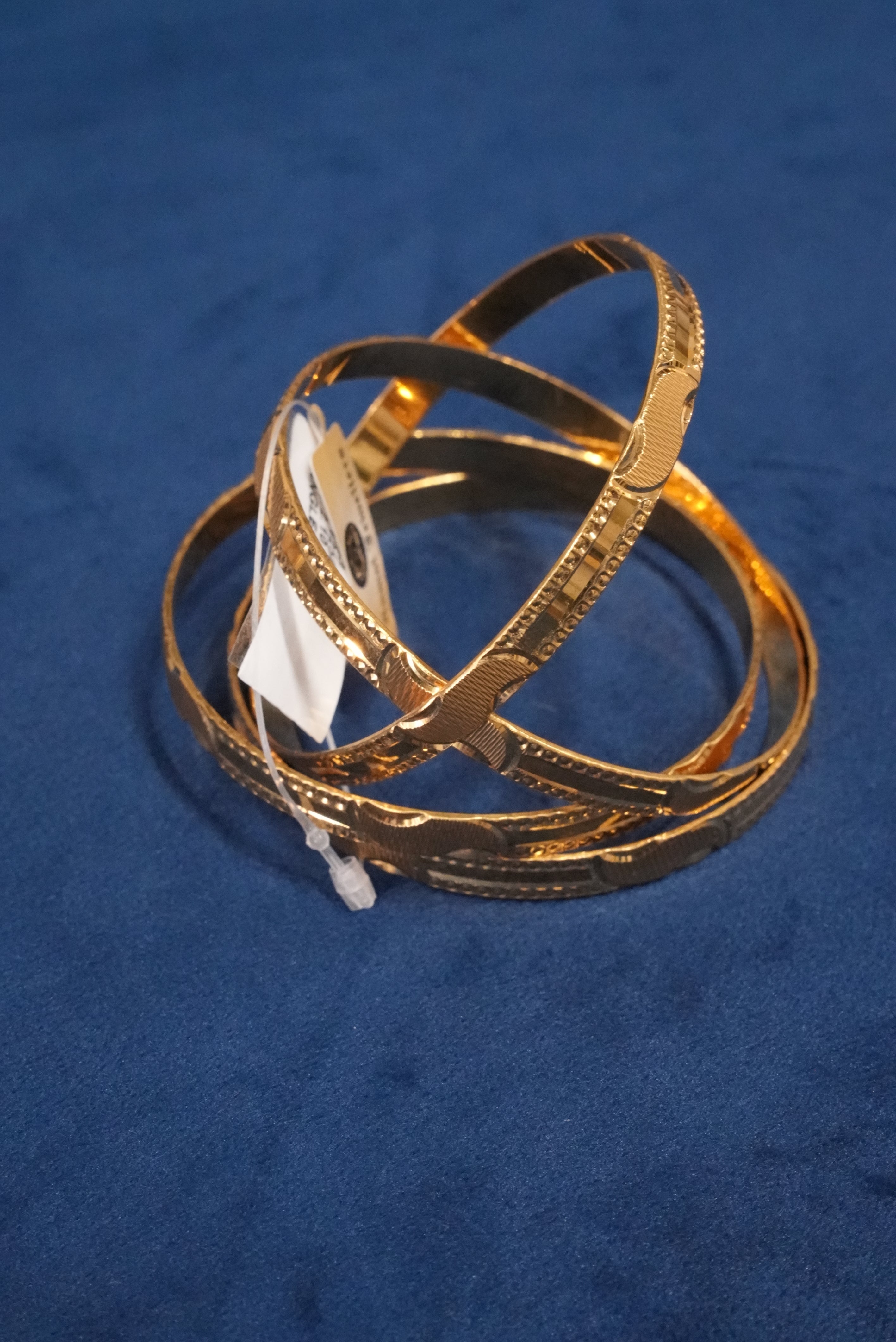Sangam Saanjh, Bangles & Kadas, Gold Patra demi-fine jewellery, Size 2.10, SKU BK_L_149 image 1