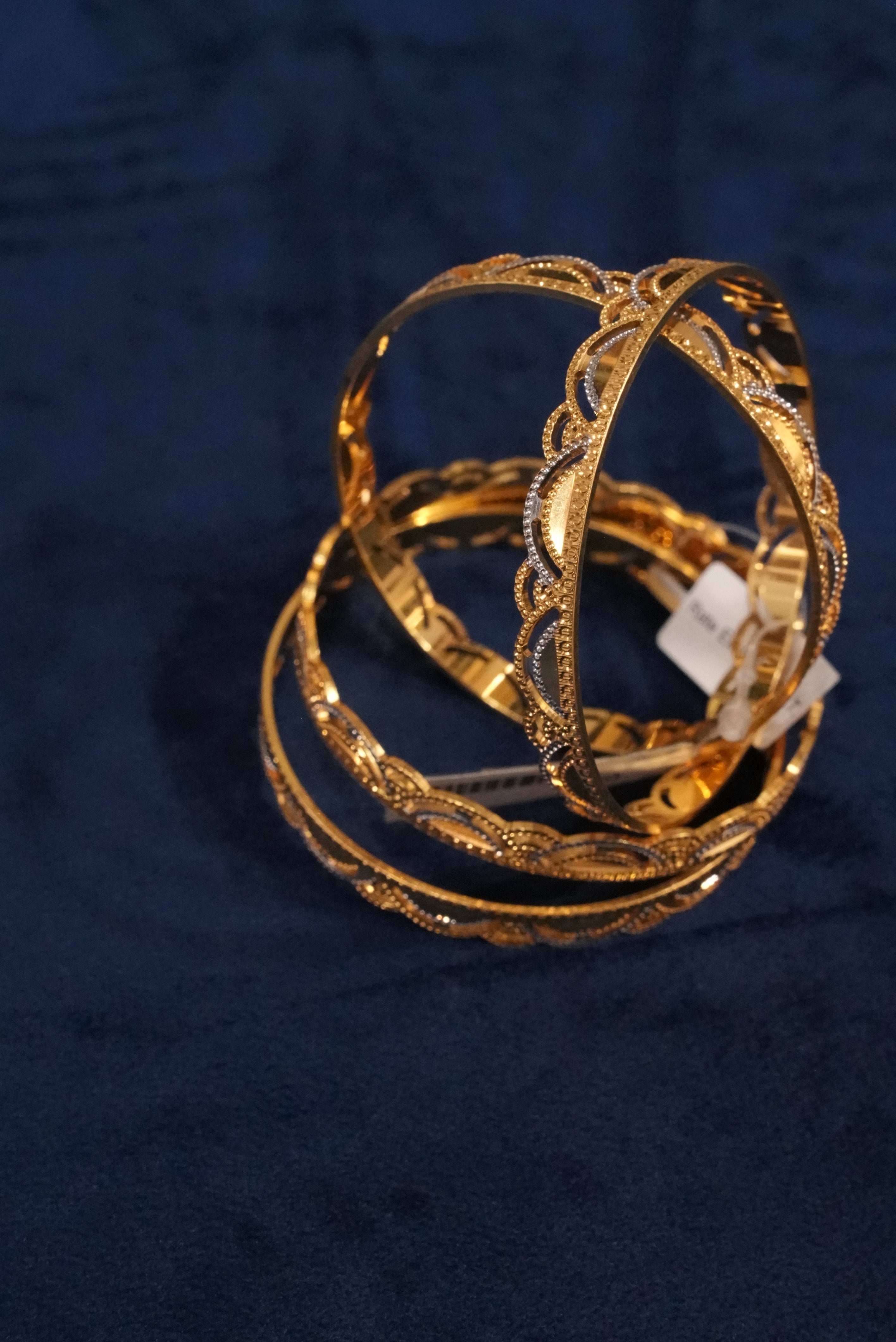 Ujjwal Dhanak, Bangles & Kadas, Gold Patra demi-fine jewellery, Size 2.6, SKU BK_L_151 image 1