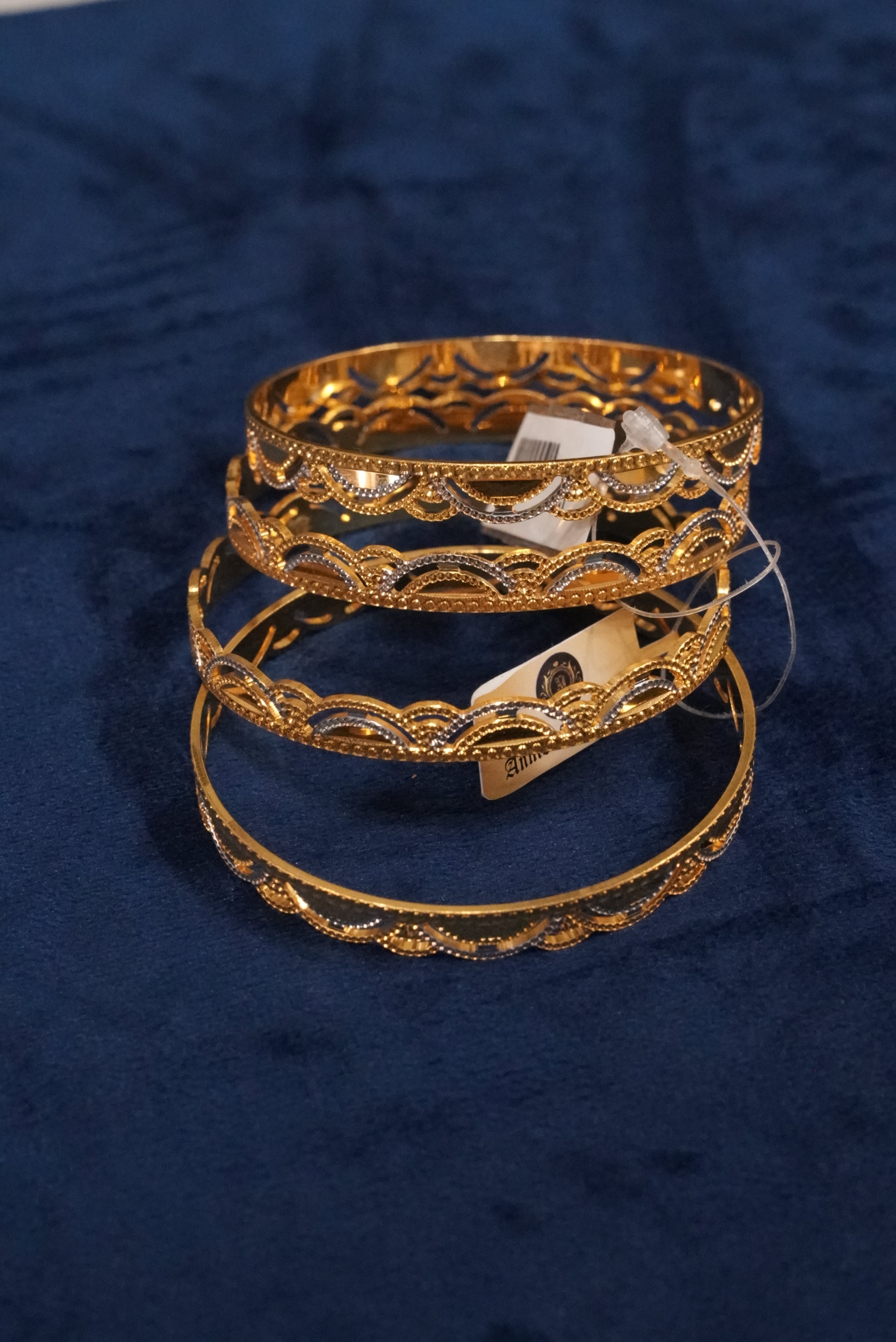 Ujjwal Dhanak, Bangles & Kadas, Gold Patra demi-fine jewellery, Size 2.6, SKU BK_L_151 image 2